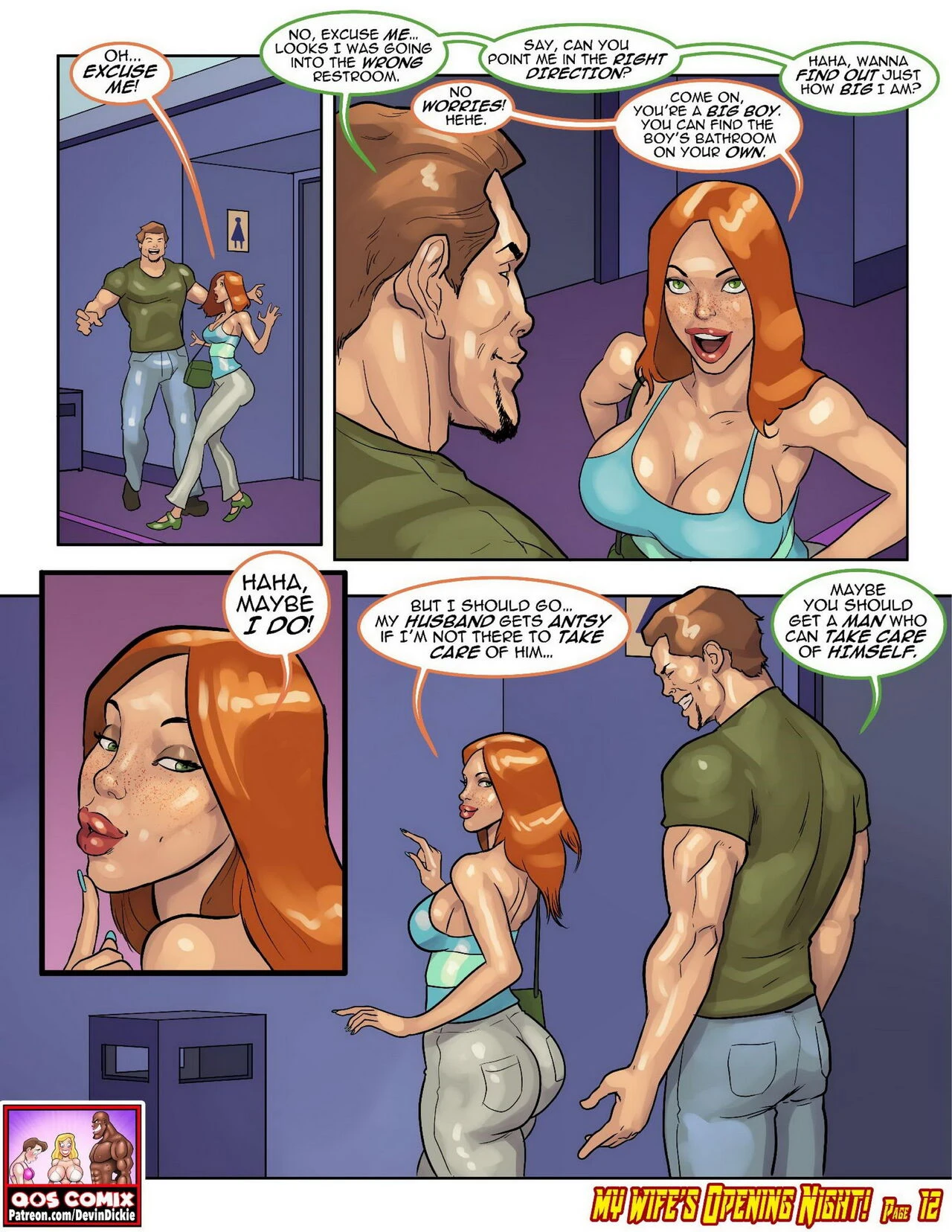 My Wife's Opening Night porn comic picture 13