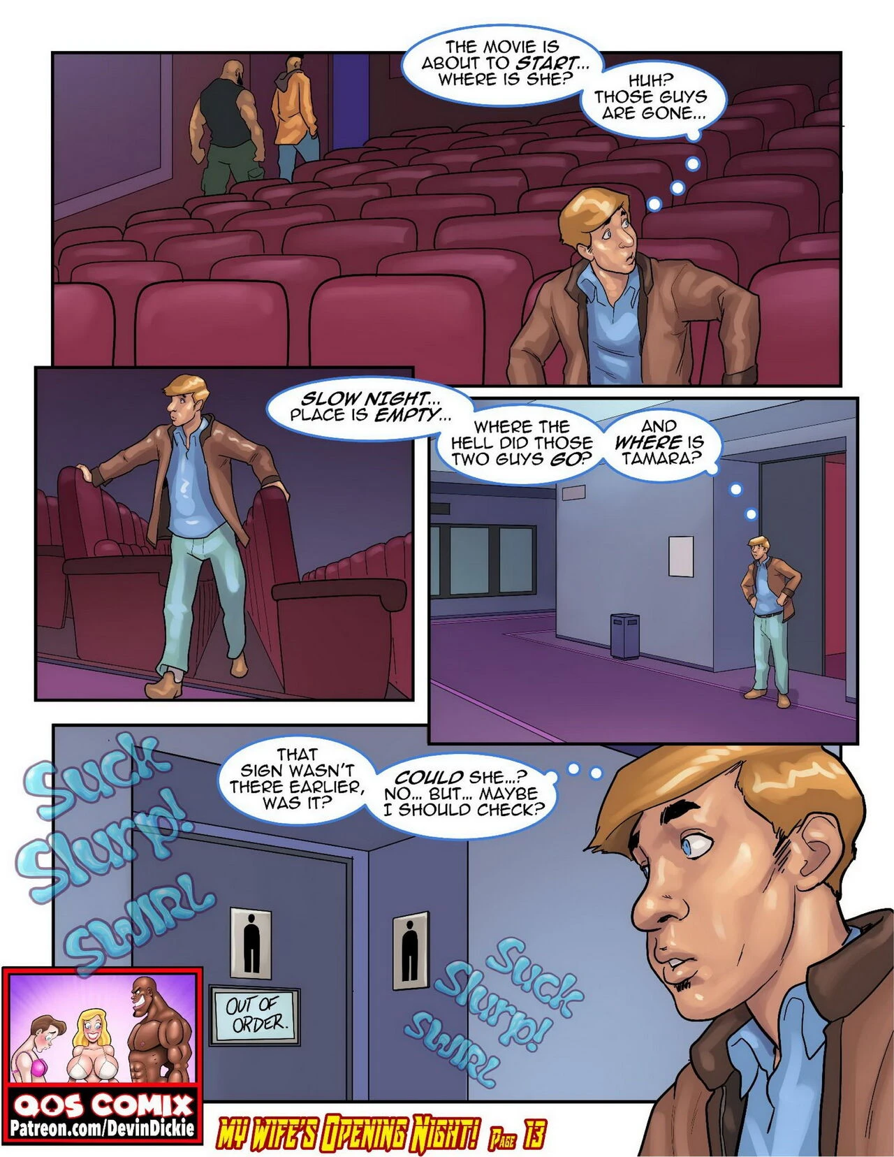 My Wife's Opening Night porn comic picture 14