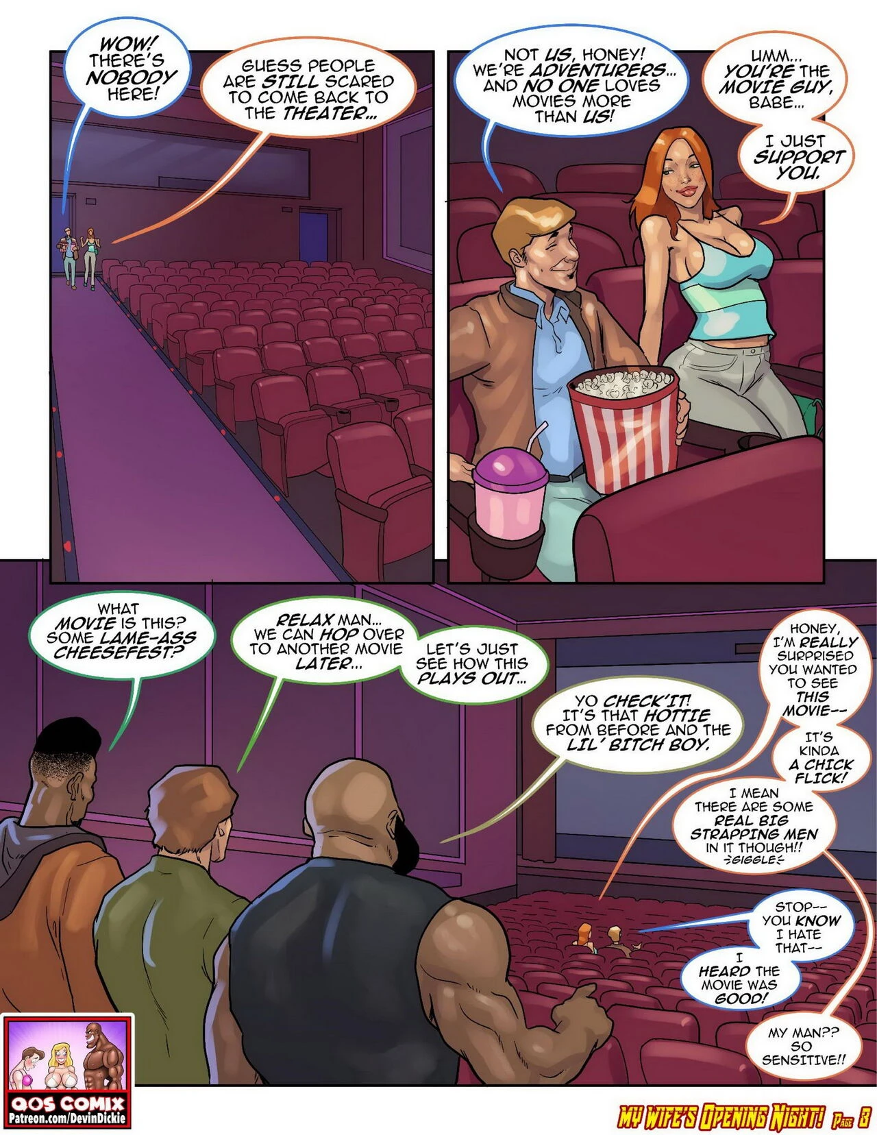 My Wife's Opening Night porn comic picture 9