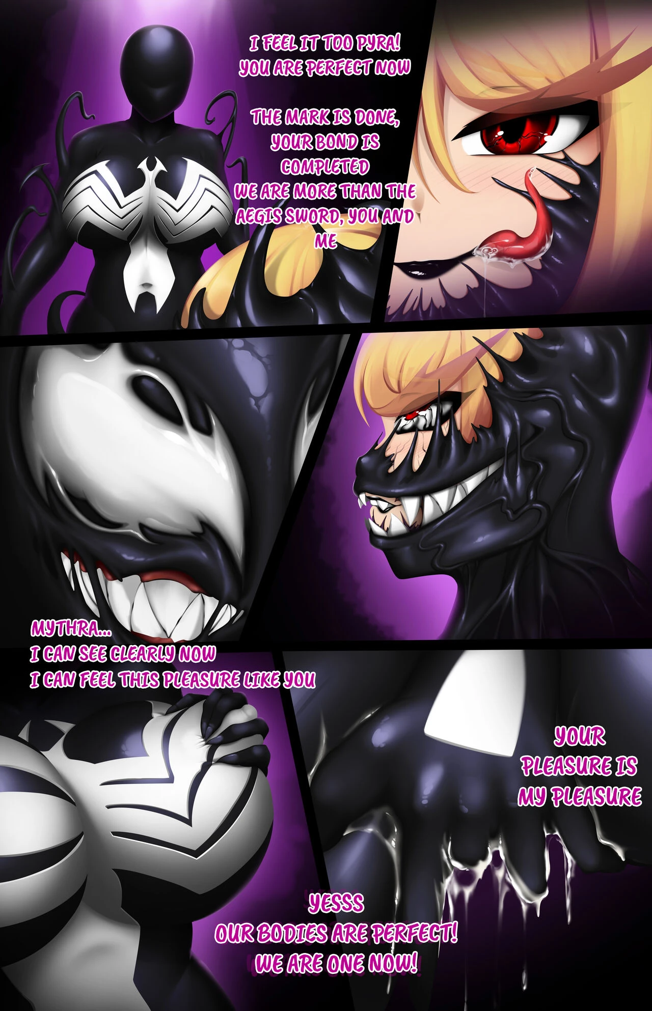 Mythra x Pyra Venom porn comic picture 11