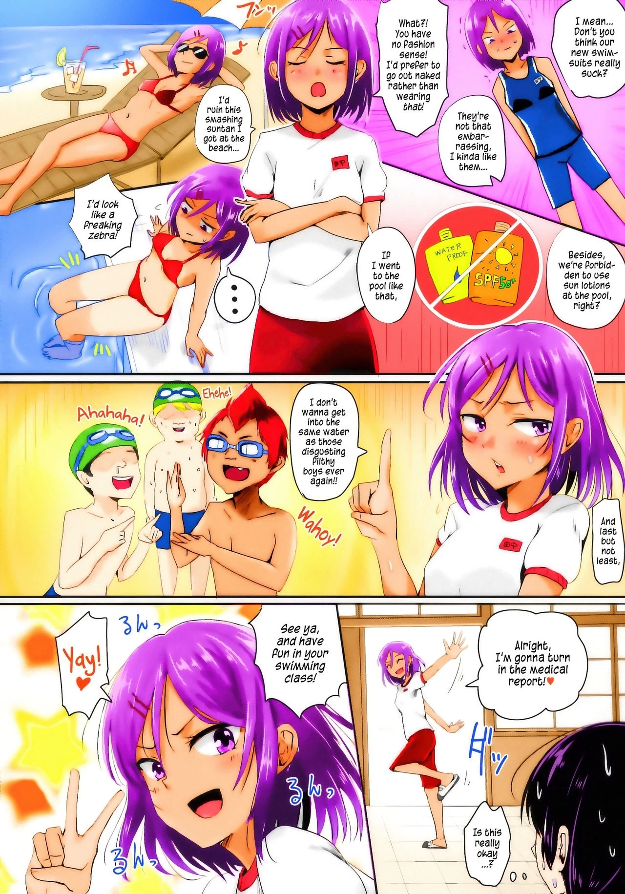 Naked Swimming Class!! porn comic picture 3