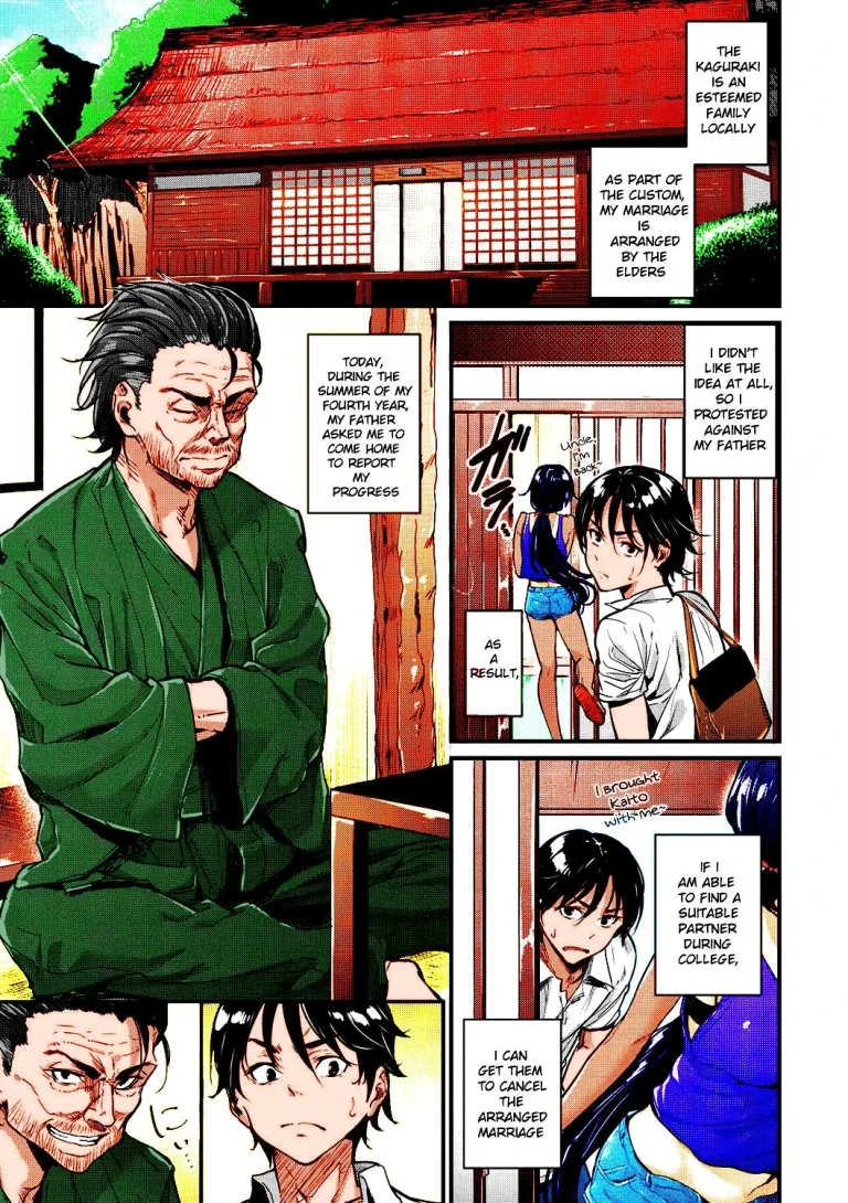Natsu to Kaito - the country virgin fiancée (colored) porn comic picture 3