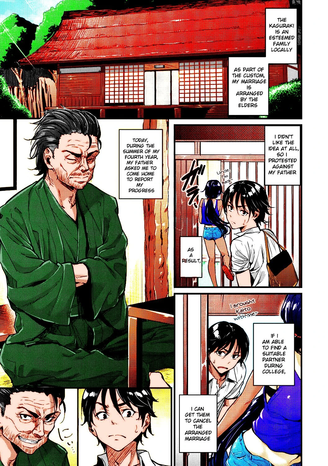 Natsu to Kaito - the country virgin fiancée (colored) porn comic picture 3