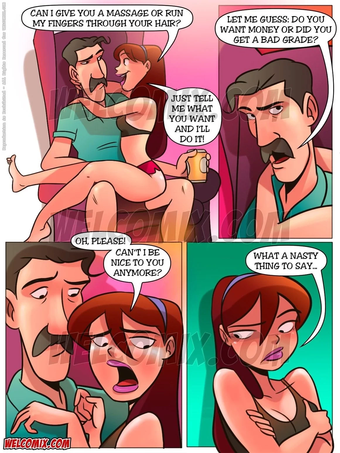 Naughty Fam 11 - Anna's Panties porn comic picture 4