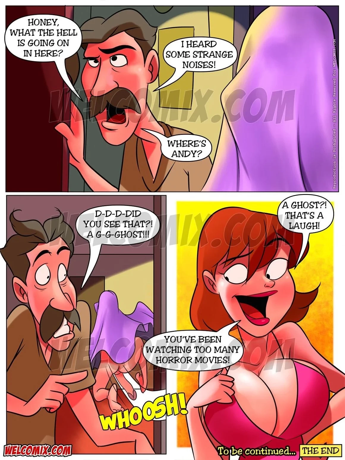 Naughty Fam 13- Watching A Horror Movie 1 porn comic picture 15