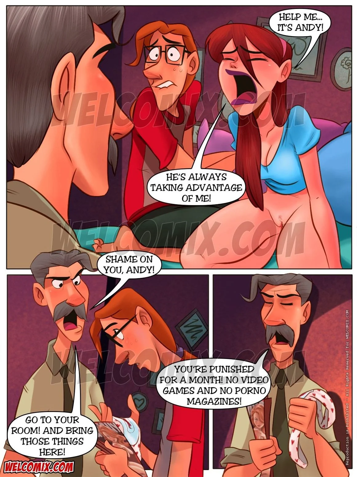 Naughty Fam 17- Red Signal porn comic picture 6