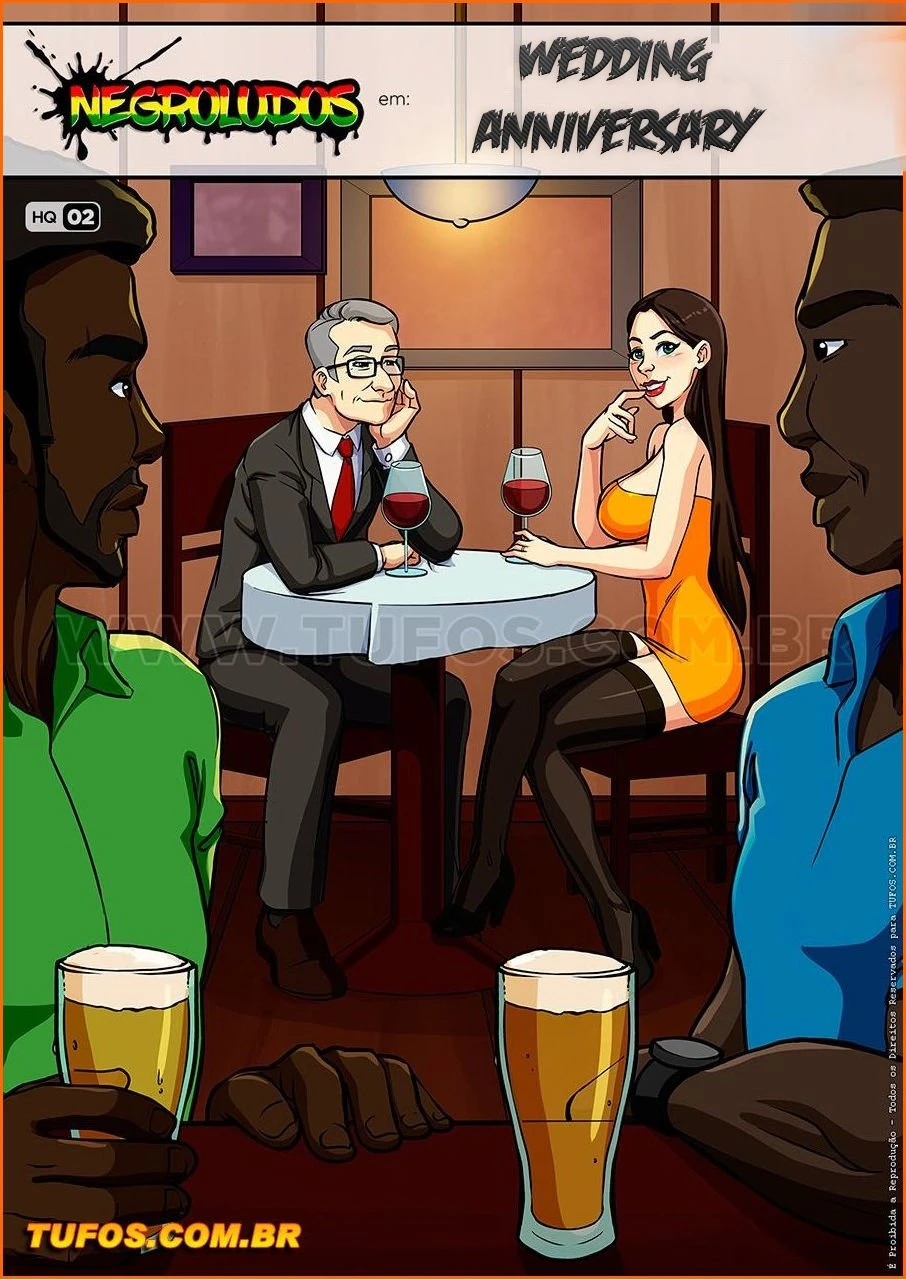 Negroludos 2 - Wedding anniversary porn comic picture 1