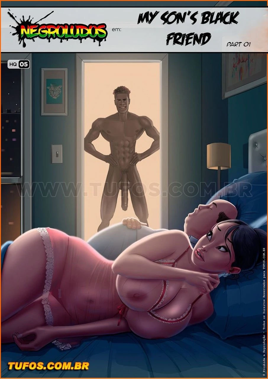Negroludos 5 - My son's black friend porn comic picture 1
