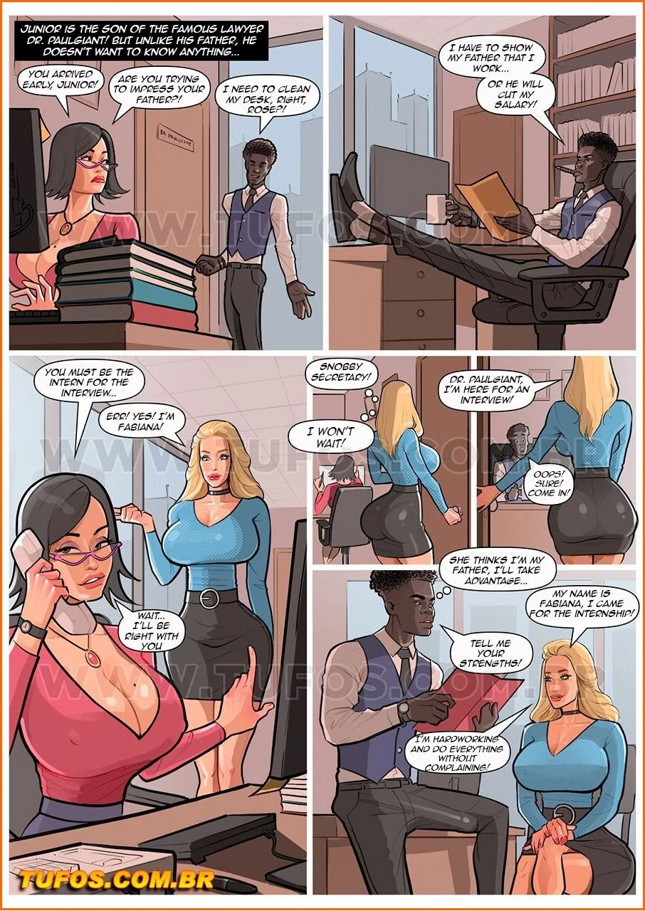 Negroludos 7 - Job Interview porn comic picture 2