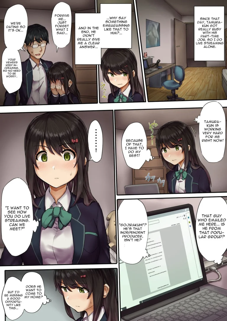 Netorare During Live Streaming porn comic picture 5