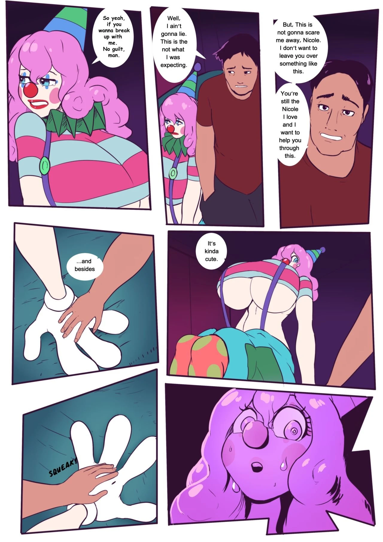 Nickels the clown porn comic picture 13