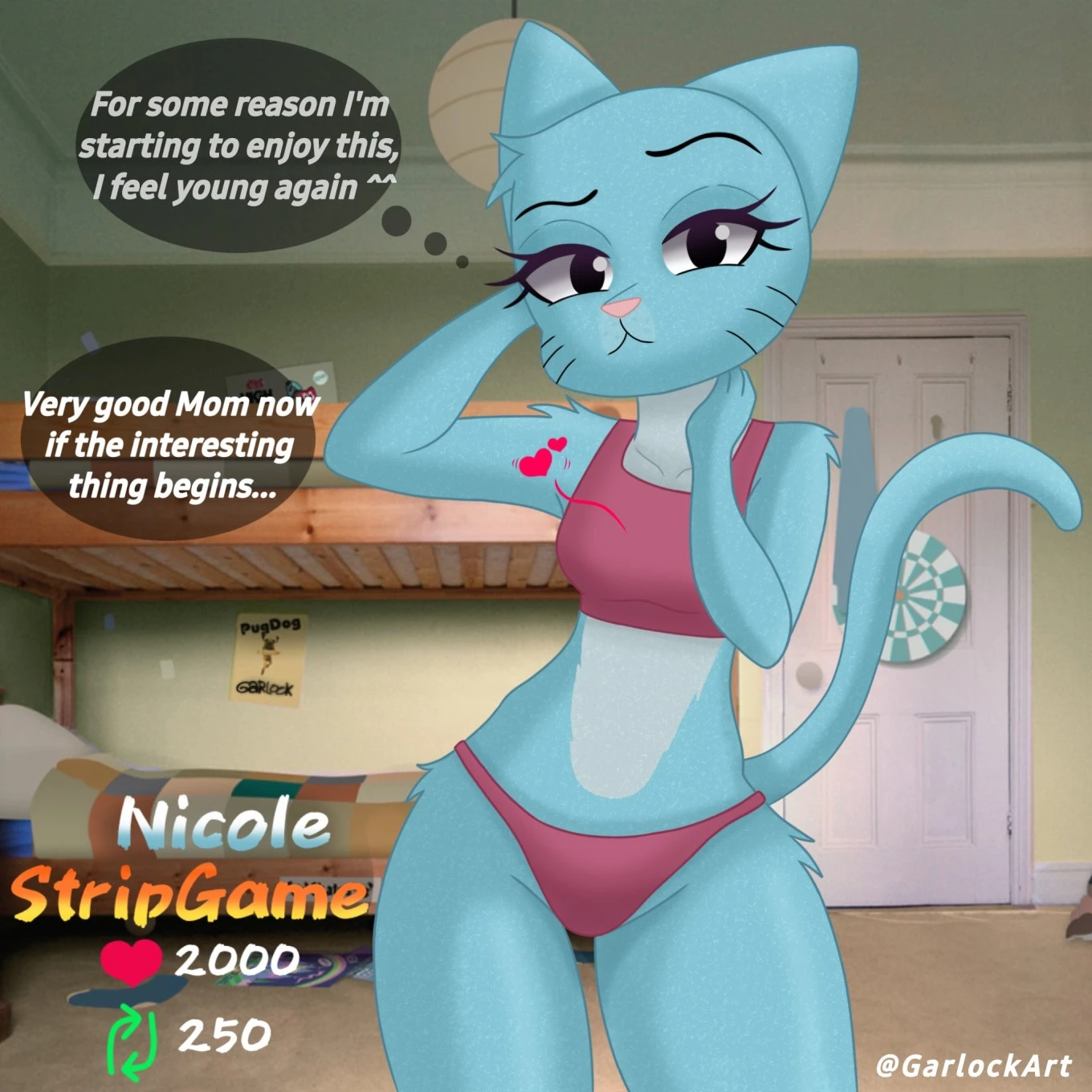 Nicole Watterson Stripgame porn comic picture 3