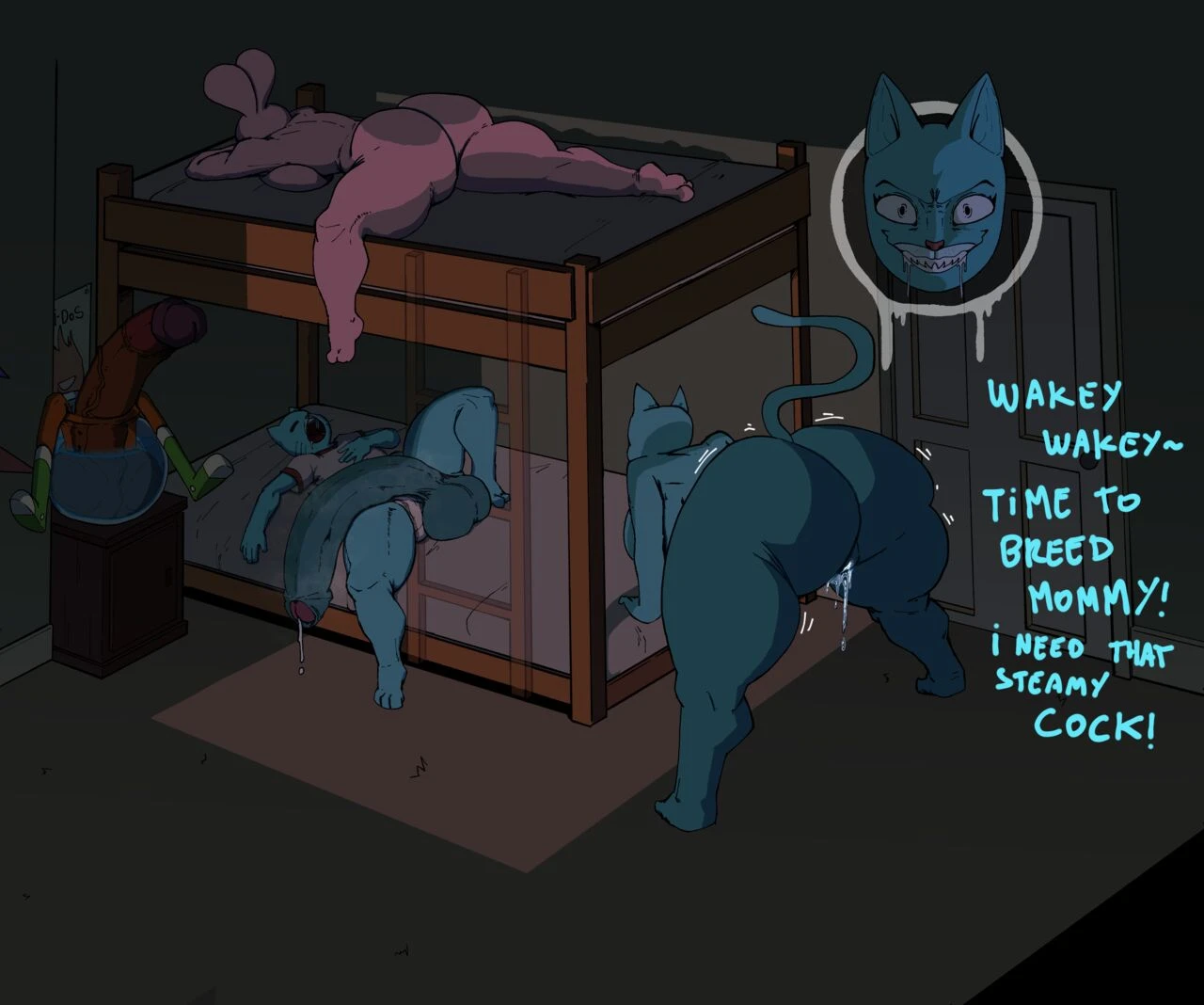 Nicole's night visit! porn comic picture 1