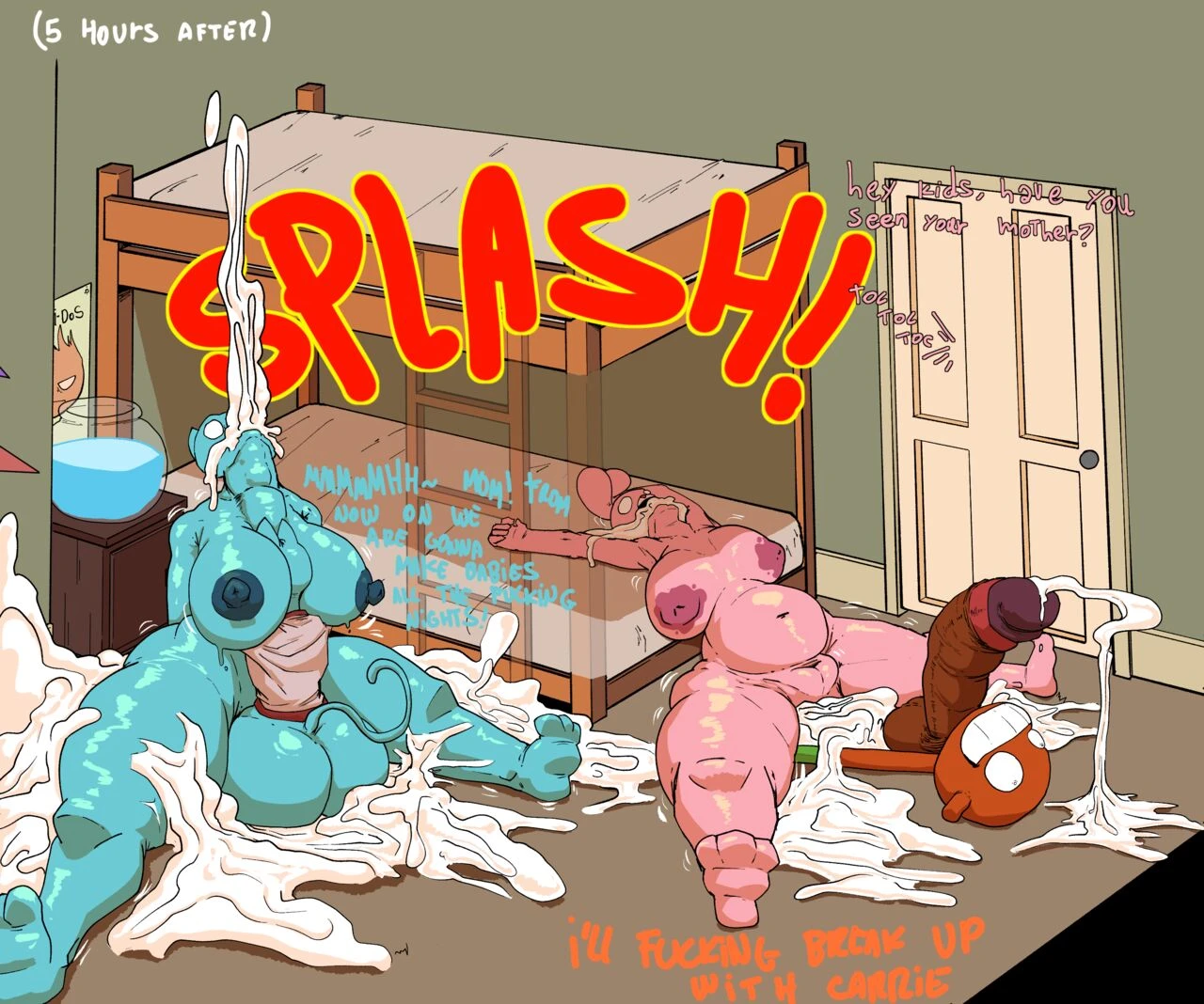 Nicole's night visit! porn comic picture 7