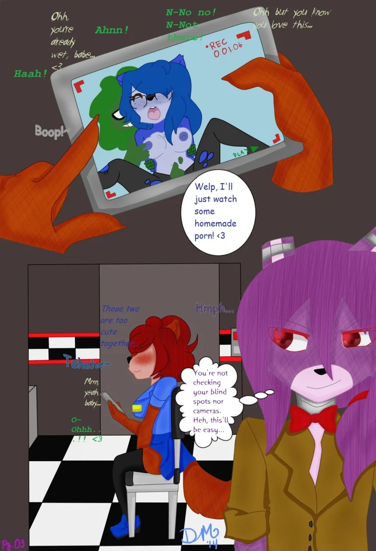 Night 1: Bonnie x Jasmine porn comic picture 3