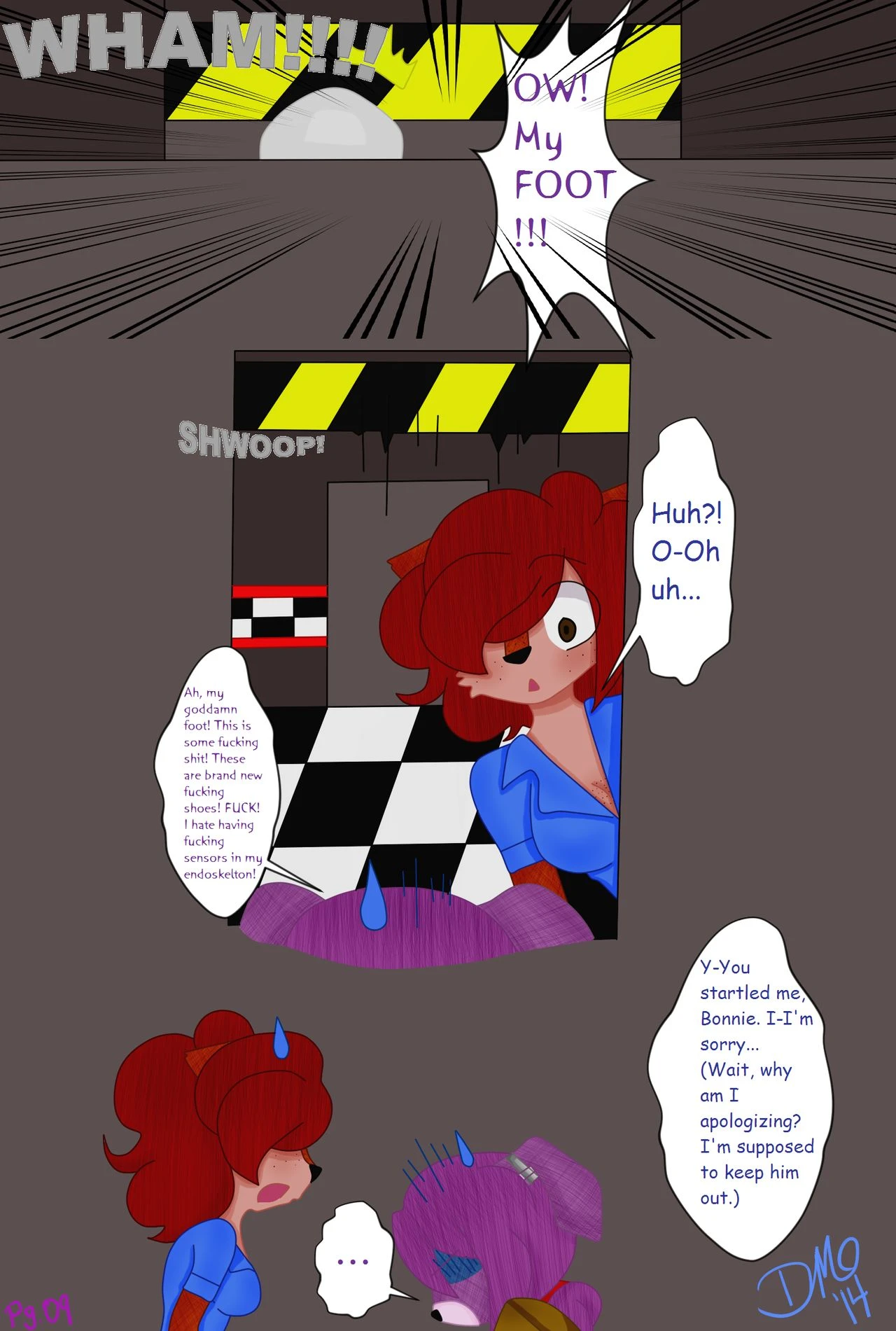 Night 1: Bonnie x Jasmine porn comic picture 9