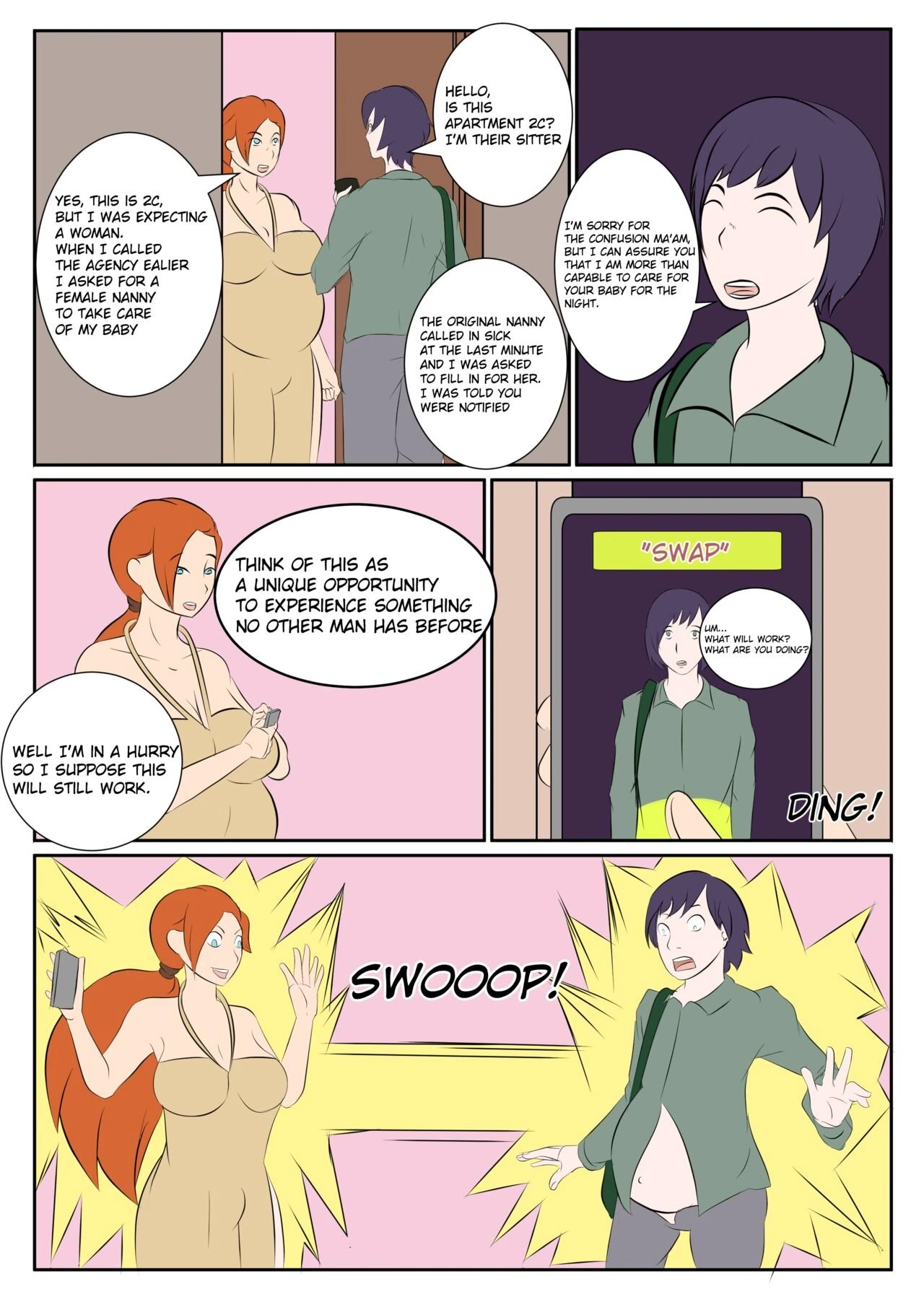 Night of swaps porn comic picture 2