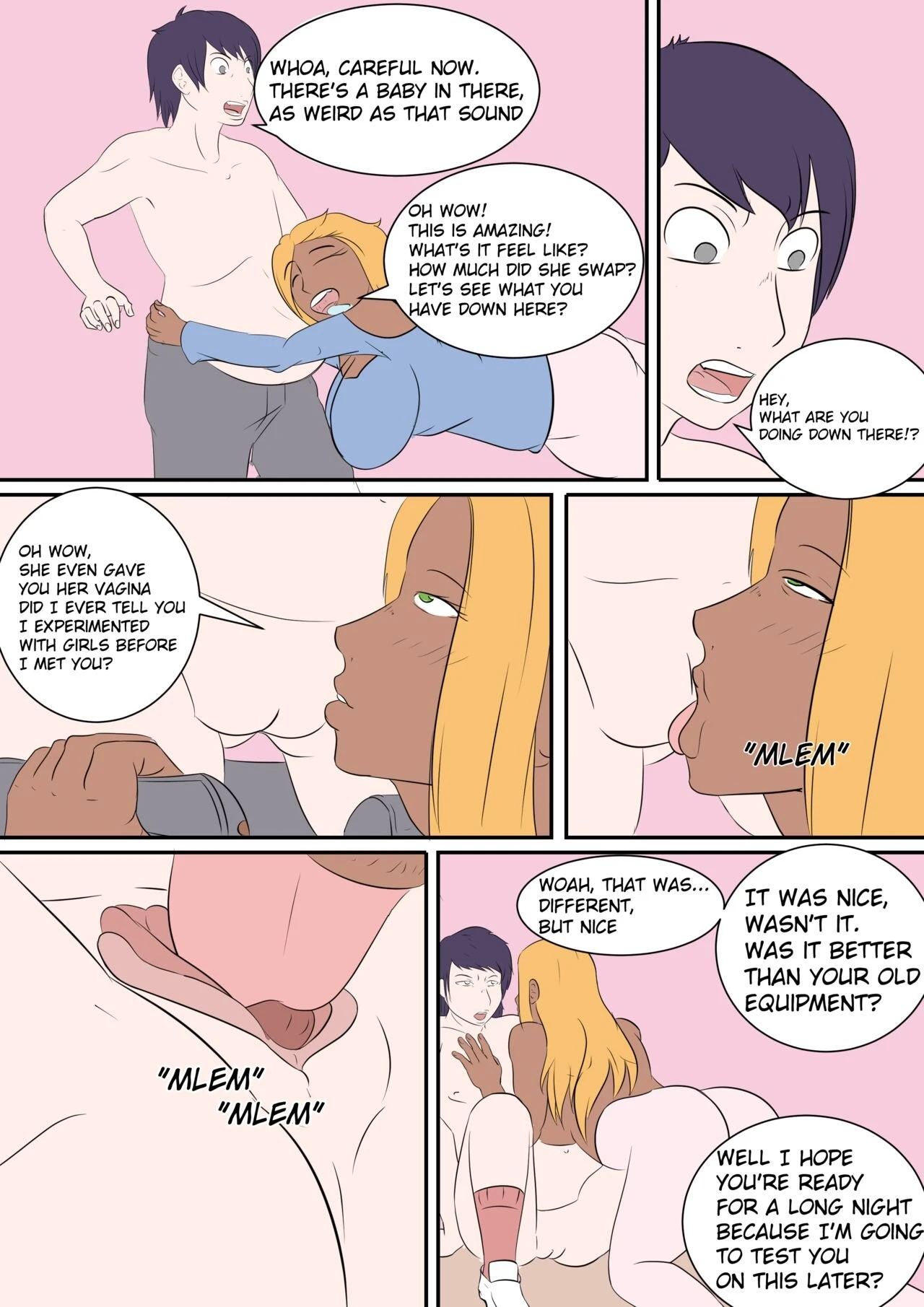 Night of swaps porn comic picture 5