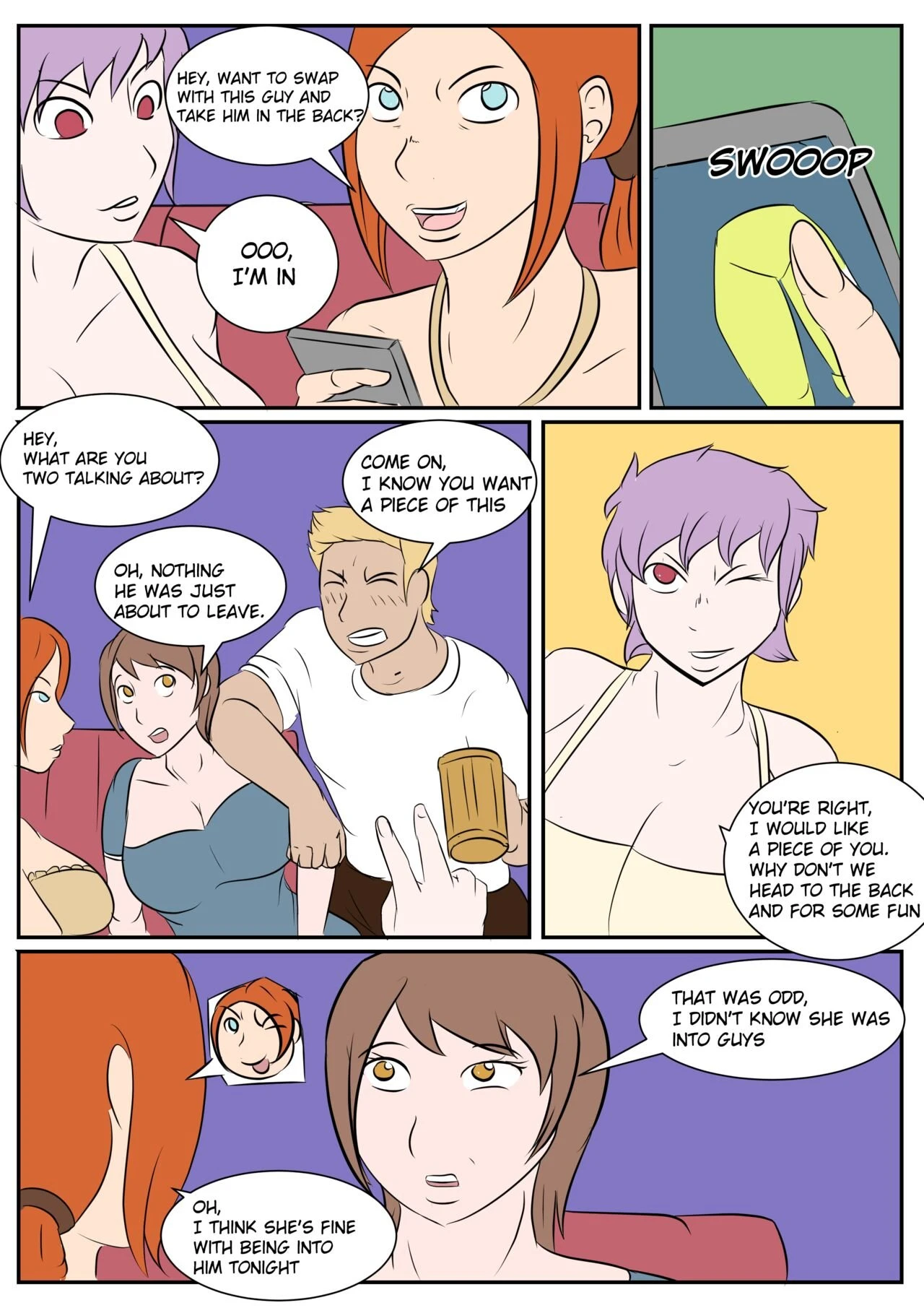 Night of swaps porn comic picture 7