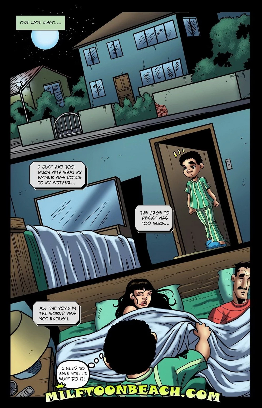 Night With Mom porn comic picture 1