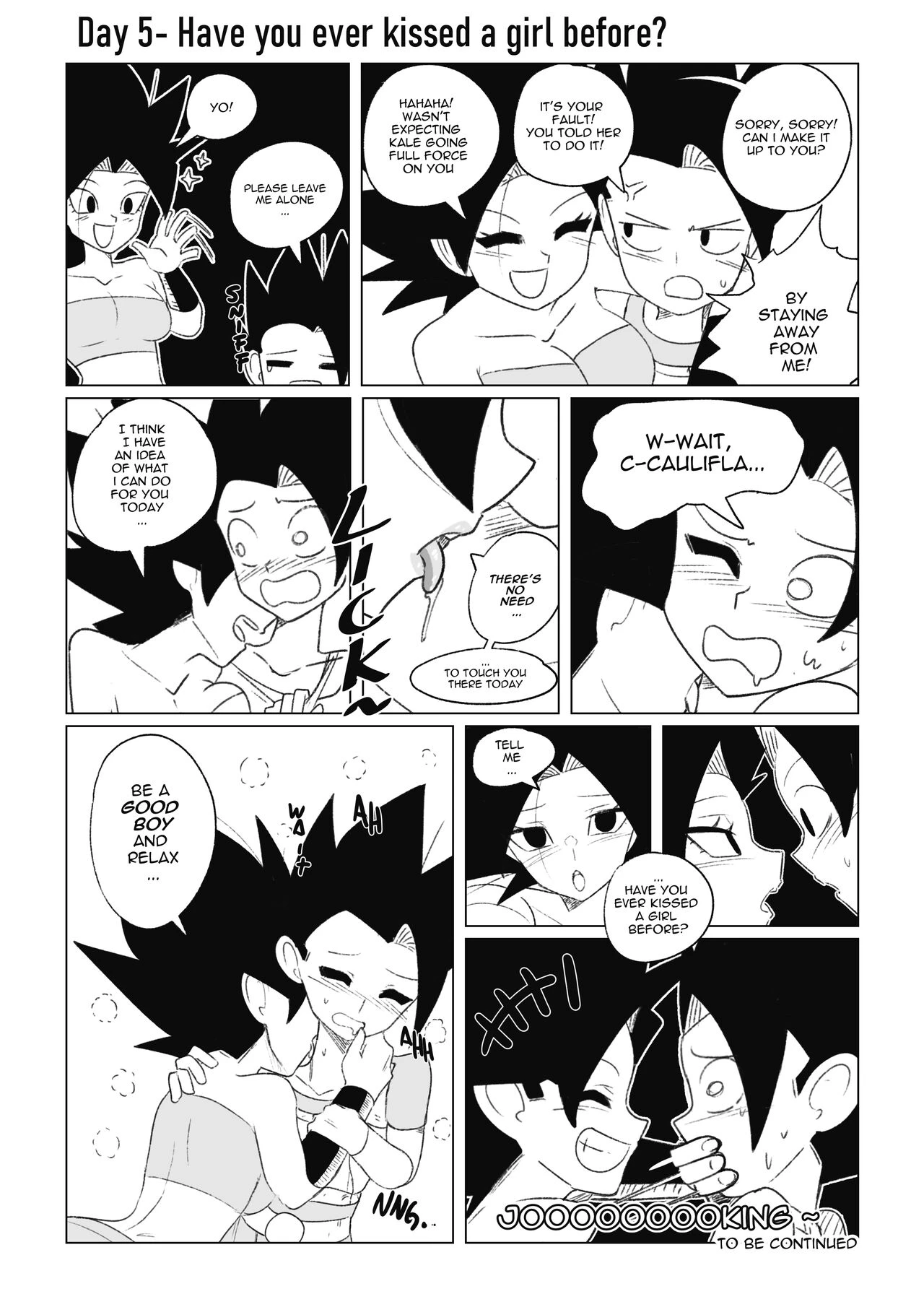 No nut November. Teasing Cabba porn comic picture 11