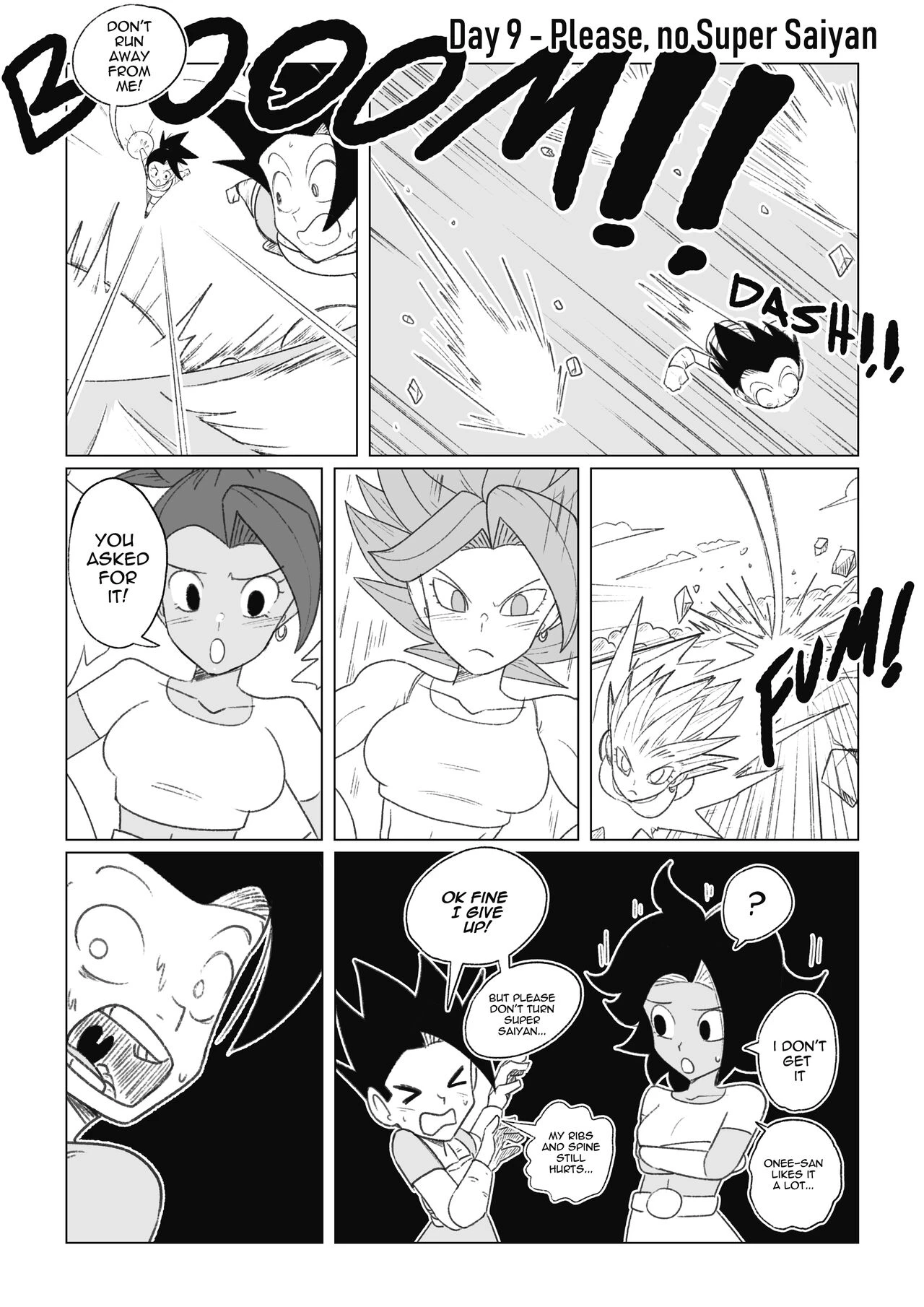 No nut November. Teasing Cabba porn comic picture 15