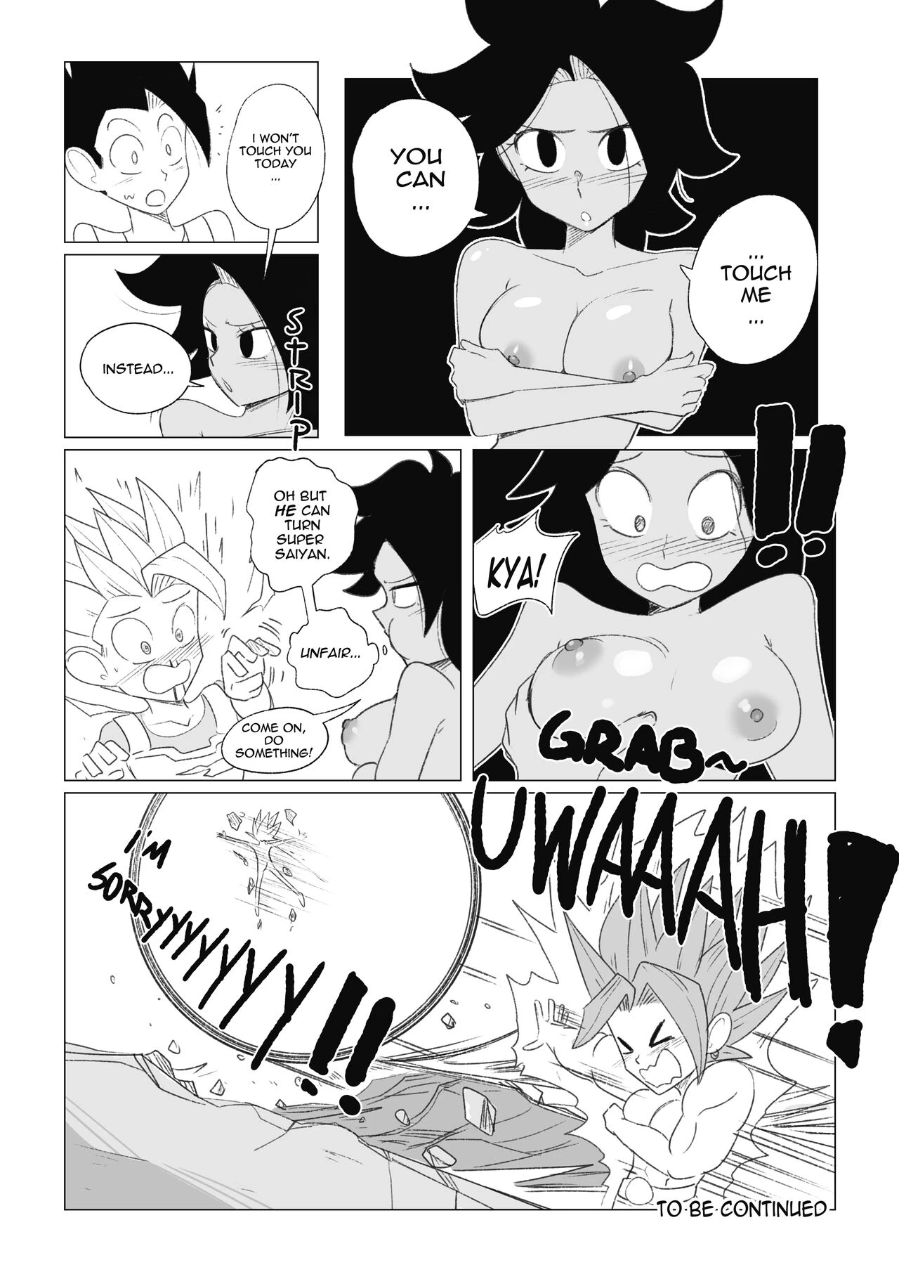 No nut November. Teasing Cabba porn comic picture 16