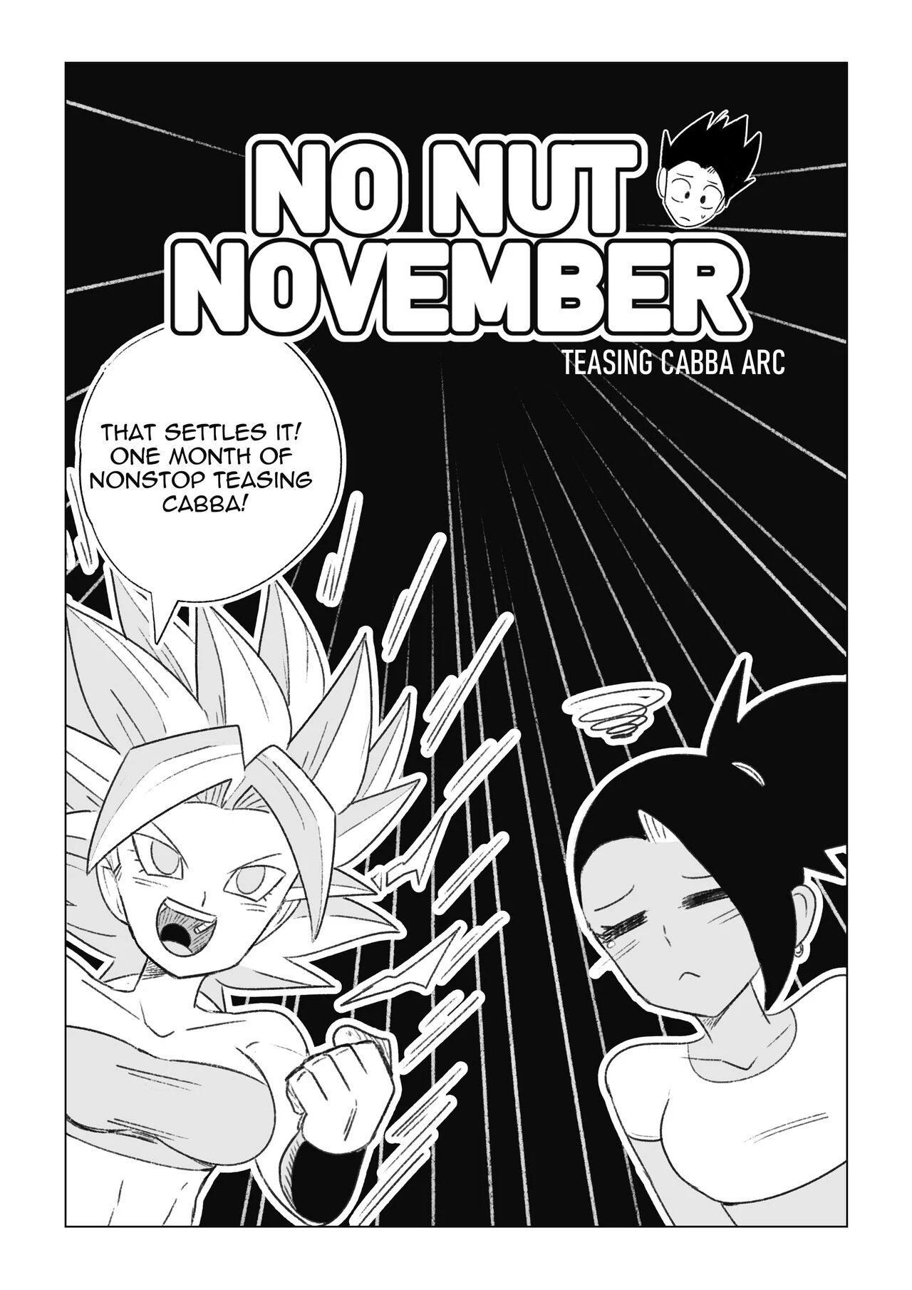 No nut November. Teasing Cabba porn comic picture 2