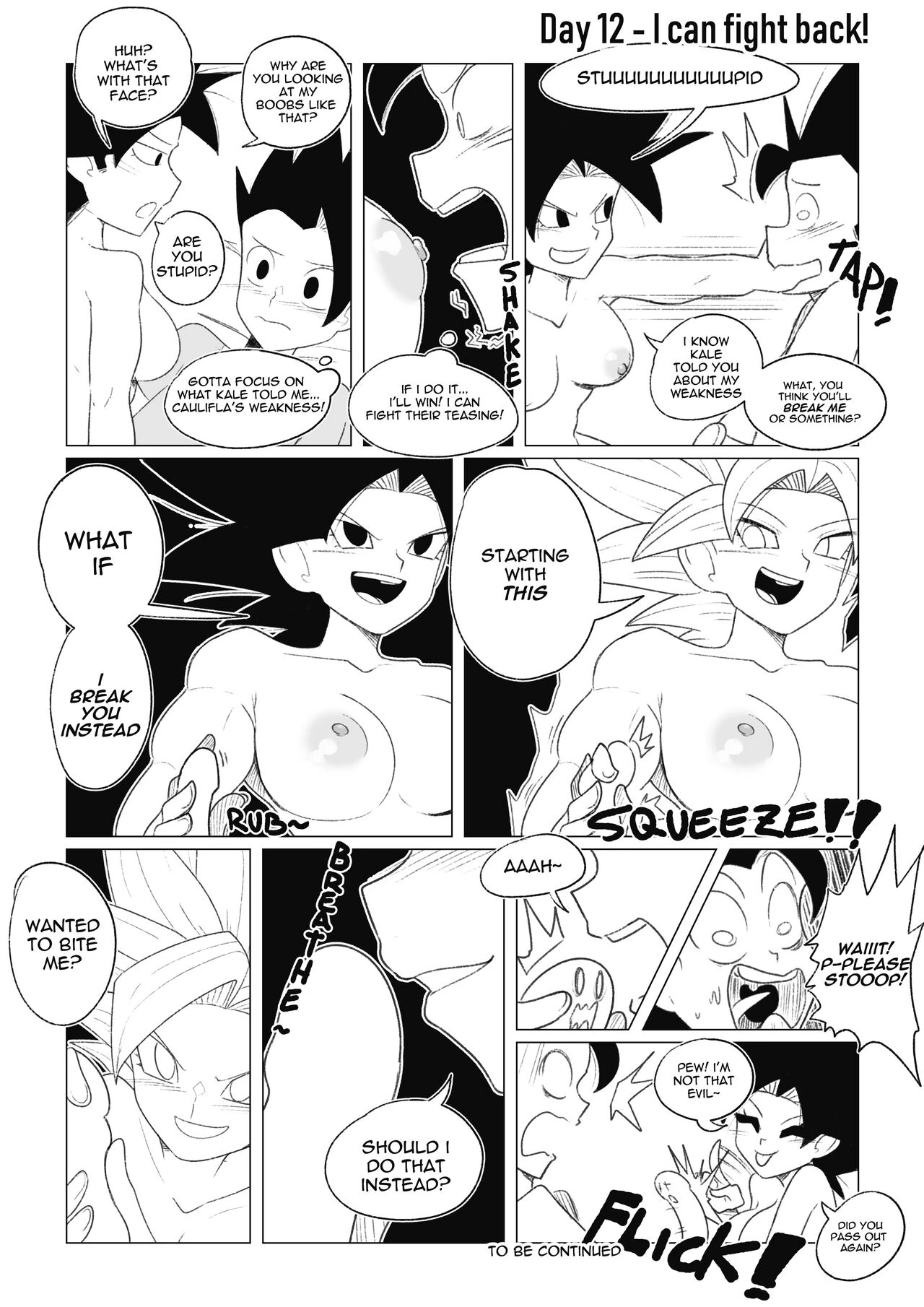 No nut November. Teasing Cabba porn comic picture 21