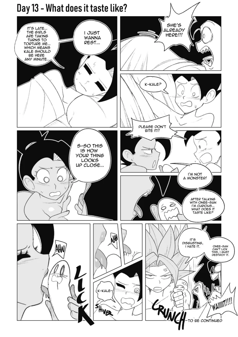 No nut November. Teasing Cabba porn comic picture 22