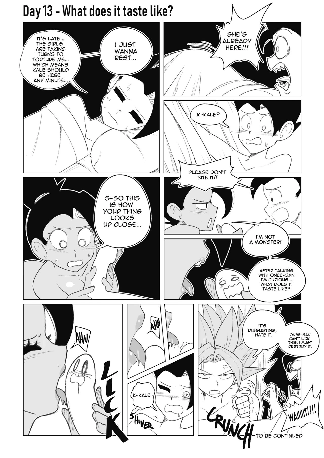 No nut November. Teasing Cabba porn comic picture 22