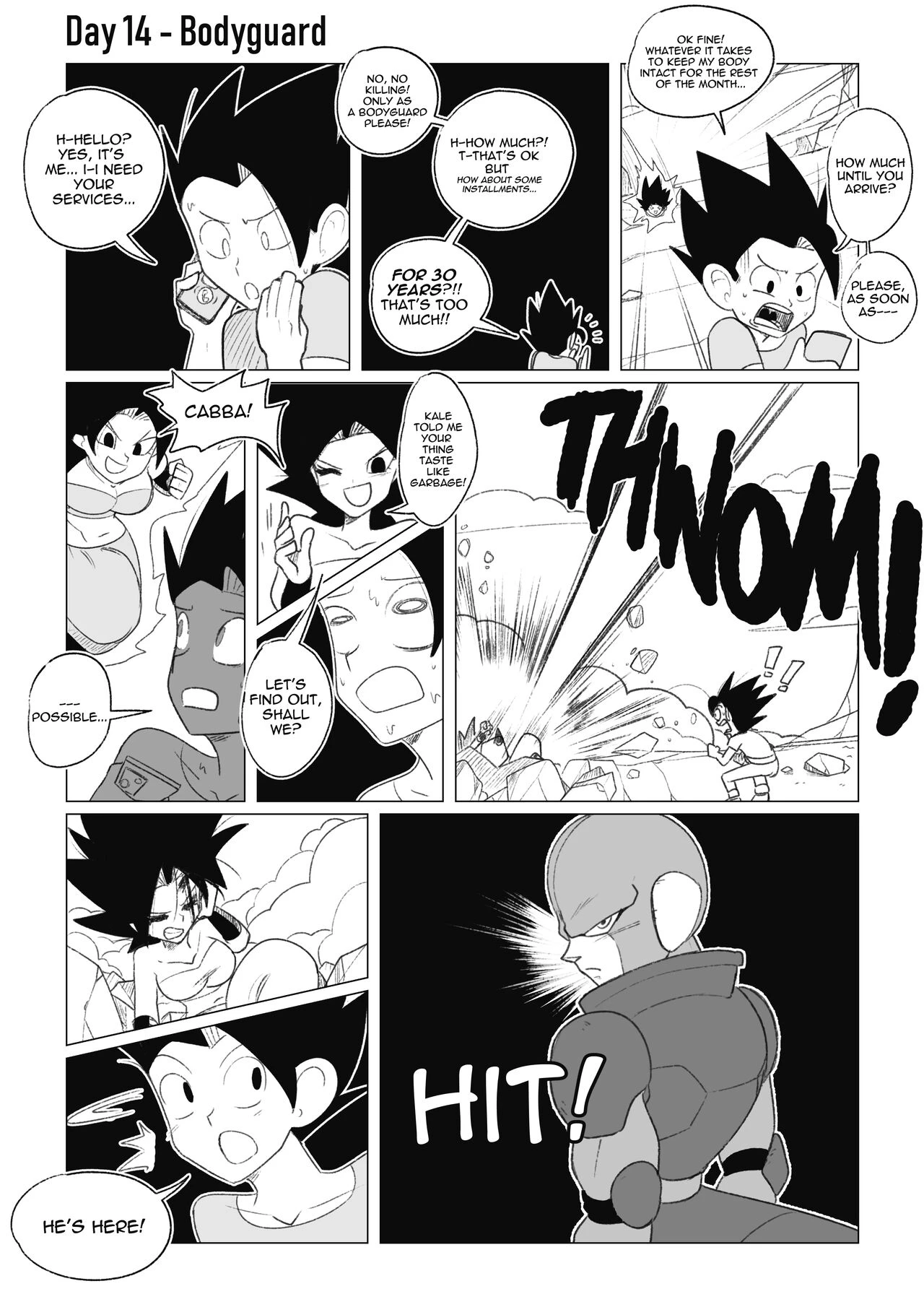 No nut November. Teasing Cabba porn comic picture 23