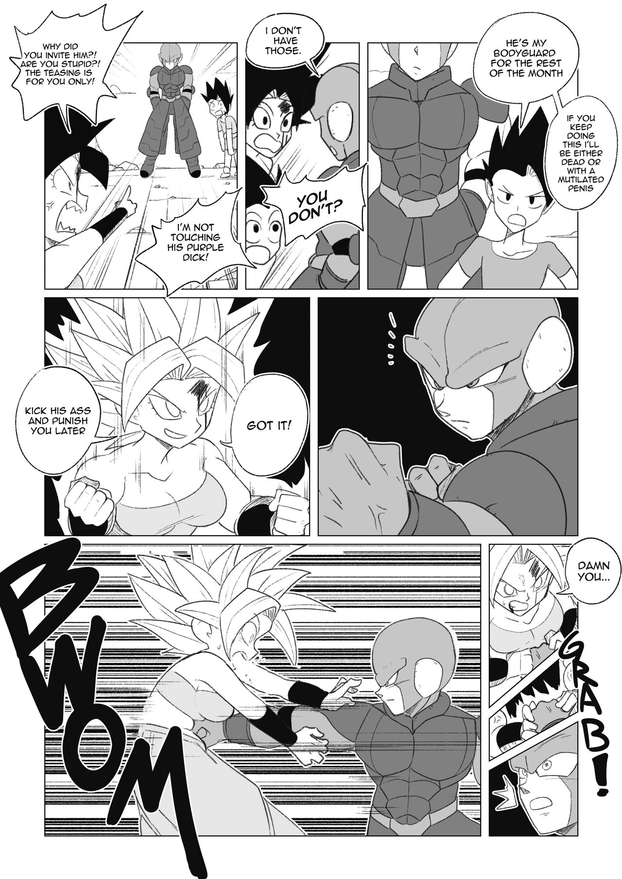 No nut November. Teasing Cabba porn comic picture 24