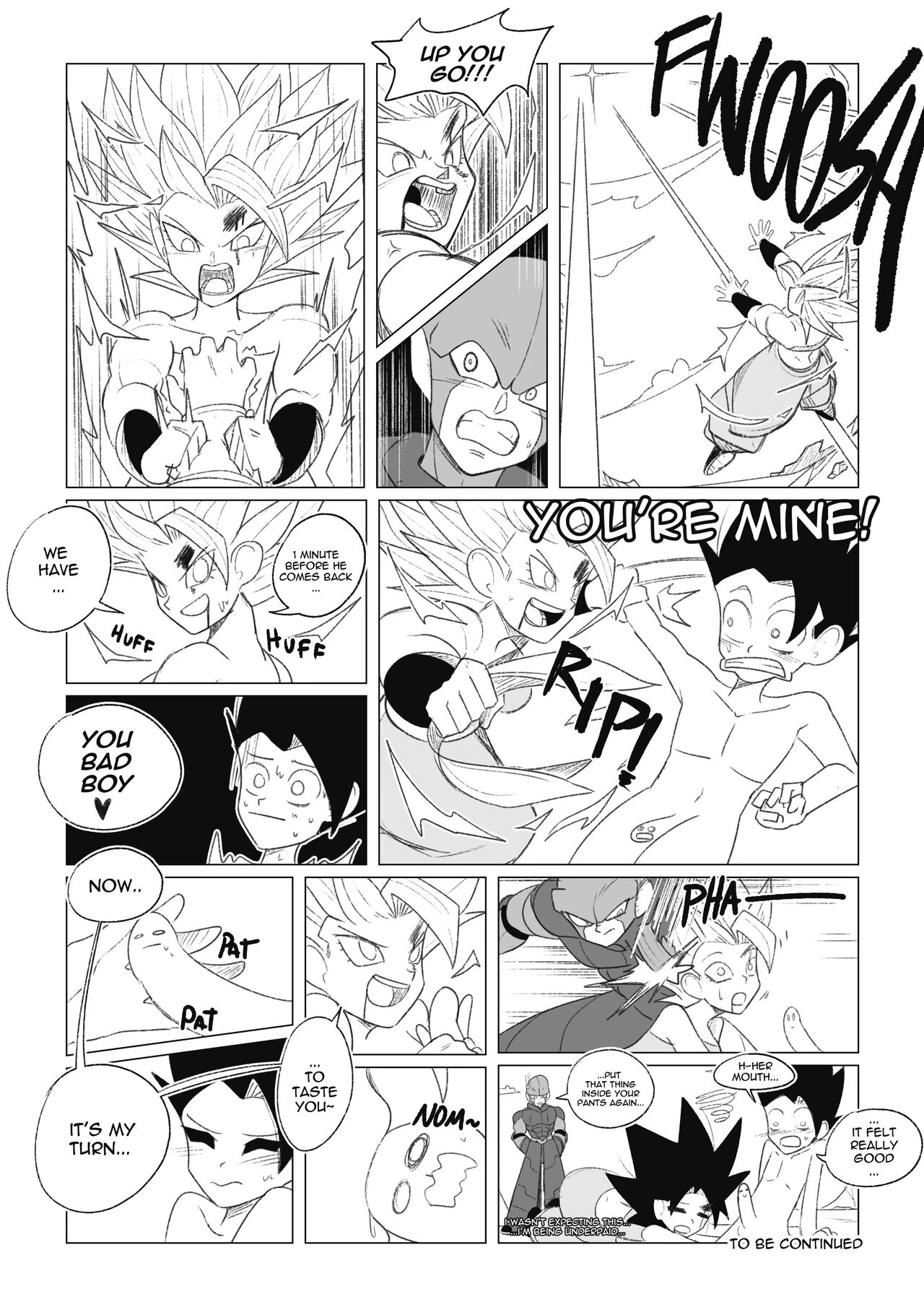 No nut November. Teasing Cabba porn comic picture 25