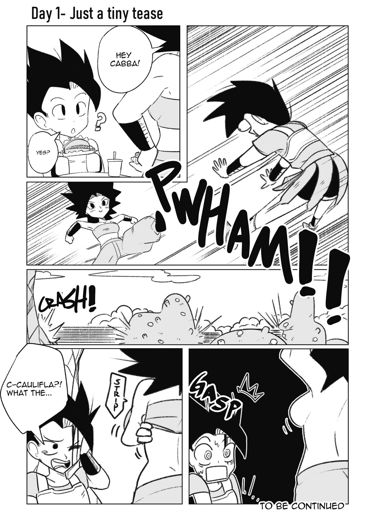 No nut November. Teasing Cabba porn comic picture 3