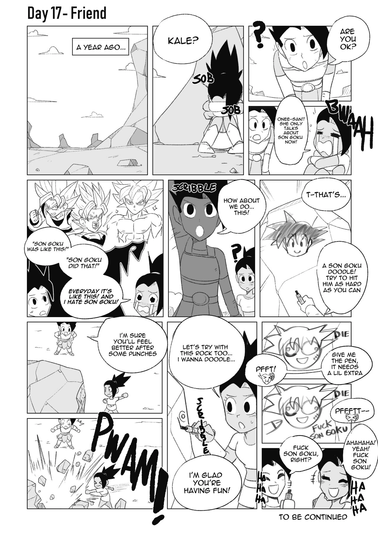 No nut November. Teasing Cabba porn comic picture 30