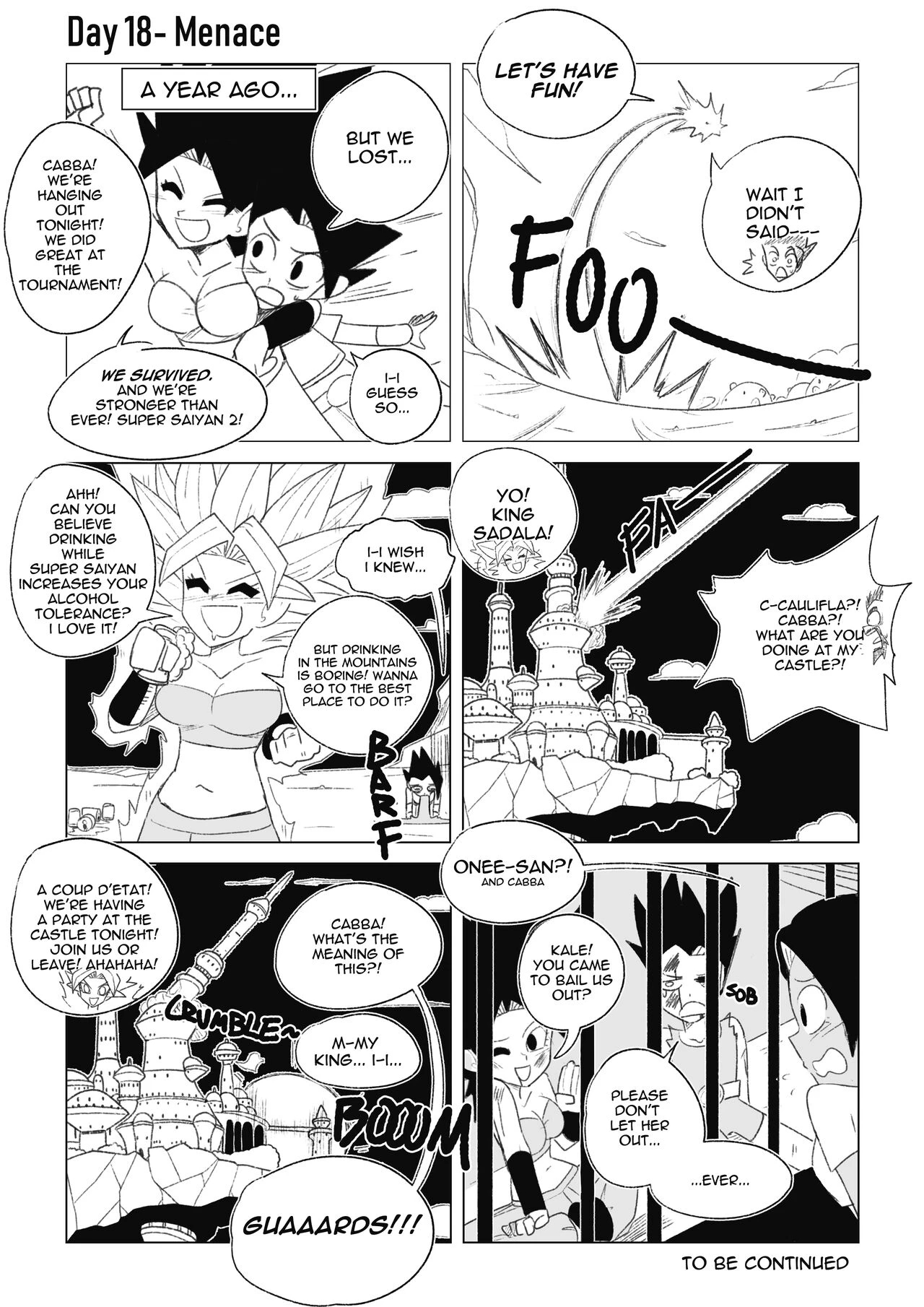 No nut November. Teasing Cabba porn comic picture 31