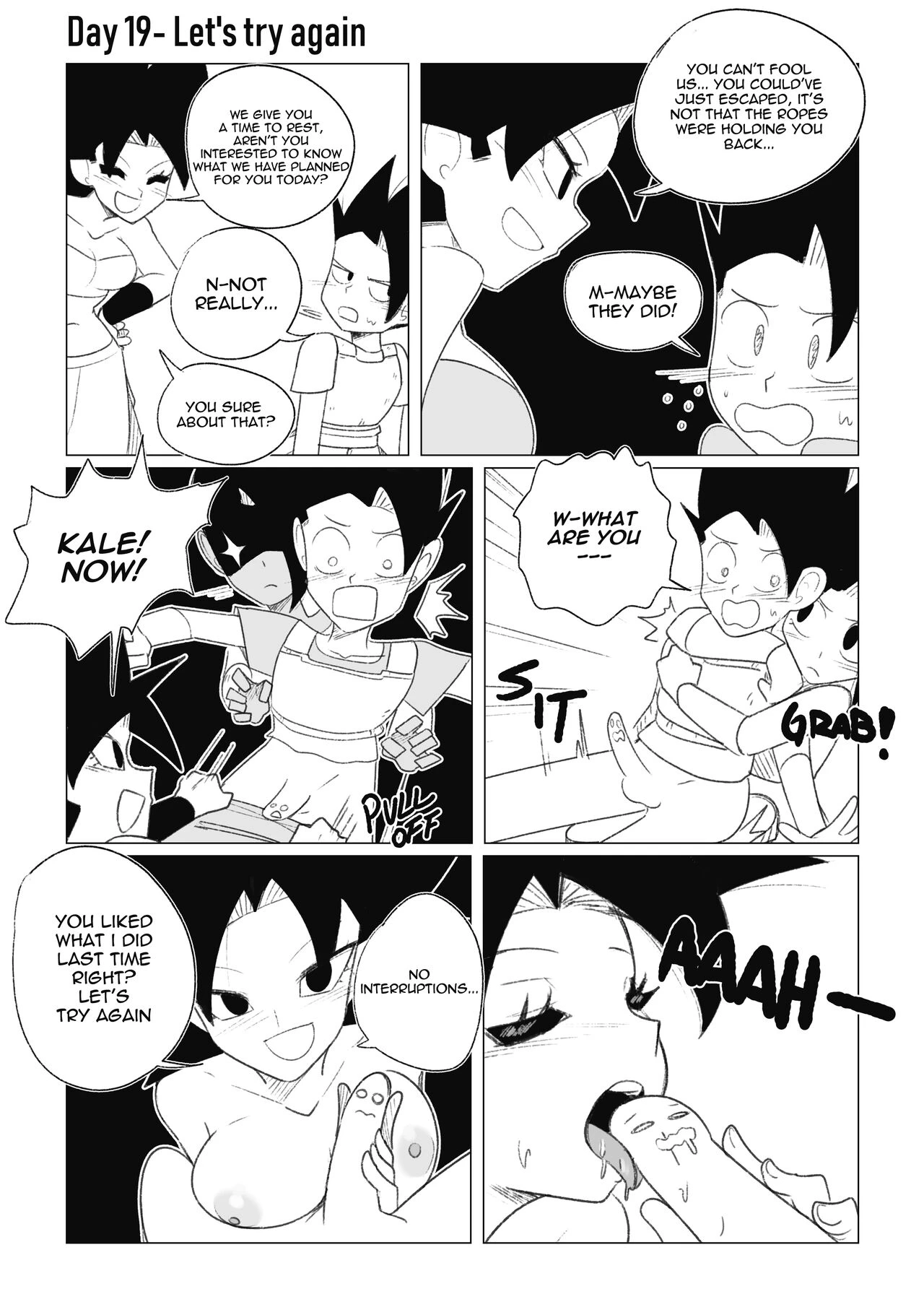 No nut November. Teasing Cabba porn comic picture 32