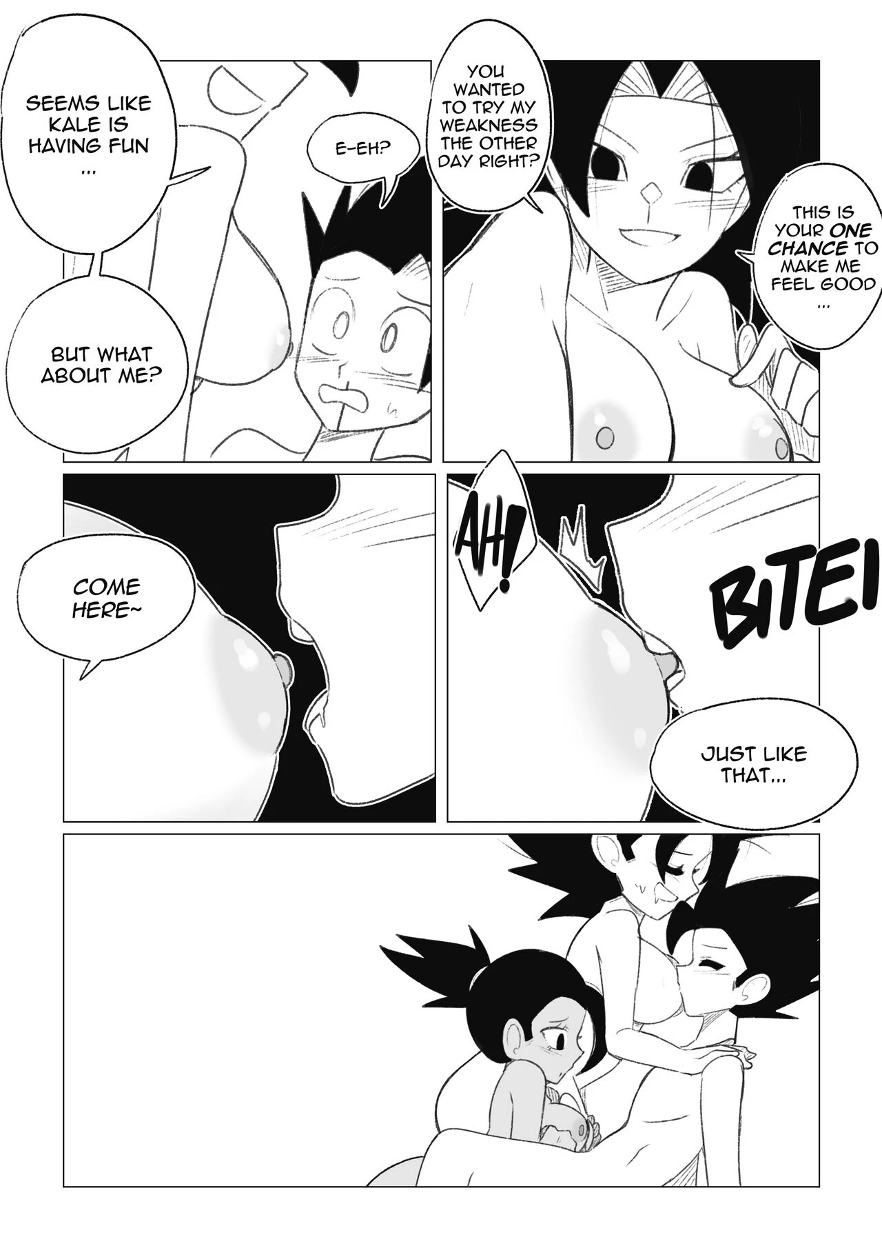 No nut November. Teasing Cabba porn comic picture 36