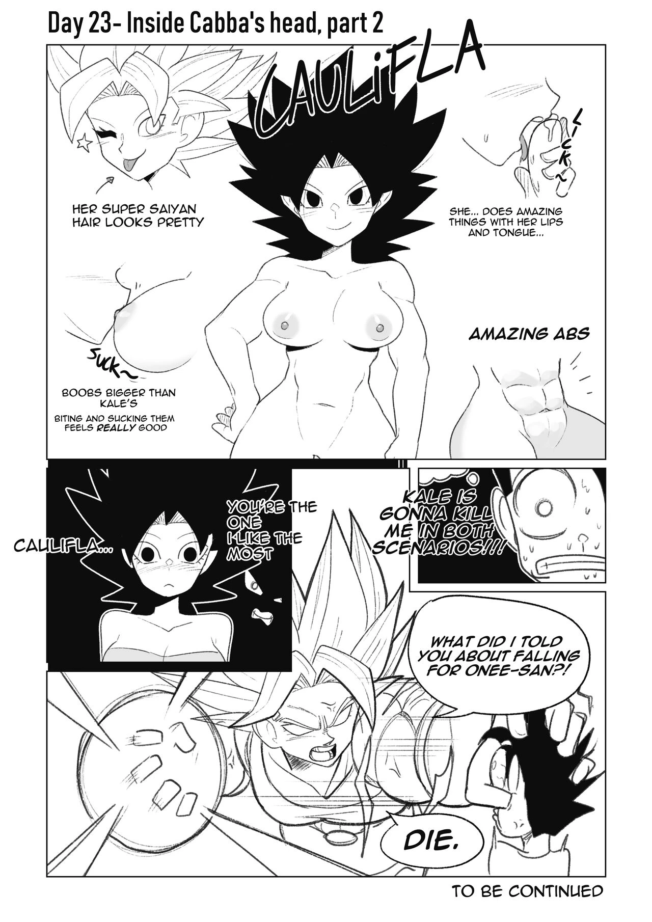 No nut November. Teasing Cabba porn comic picture 40