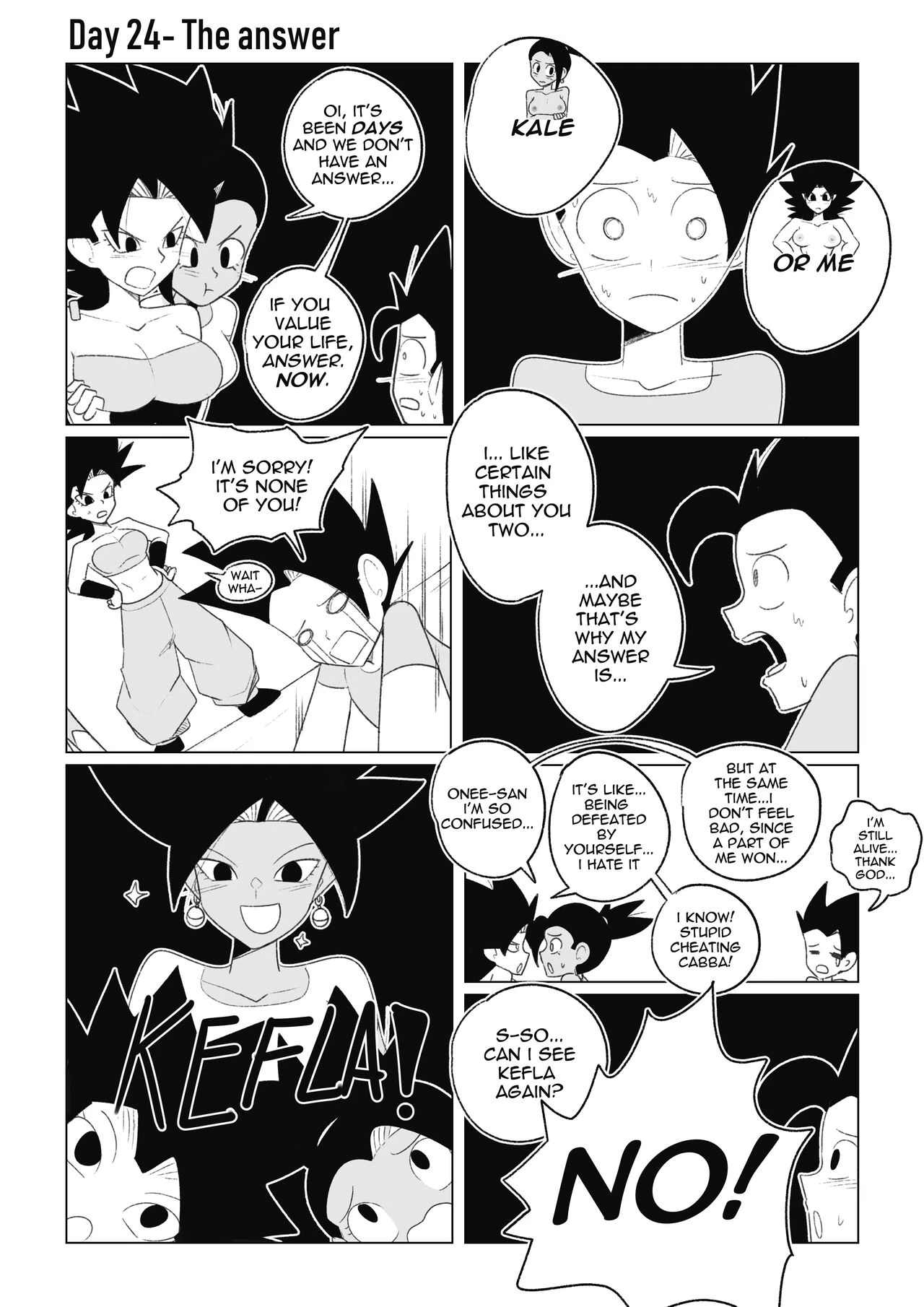 No nut November. Teasing Cabba porn comic picture 41