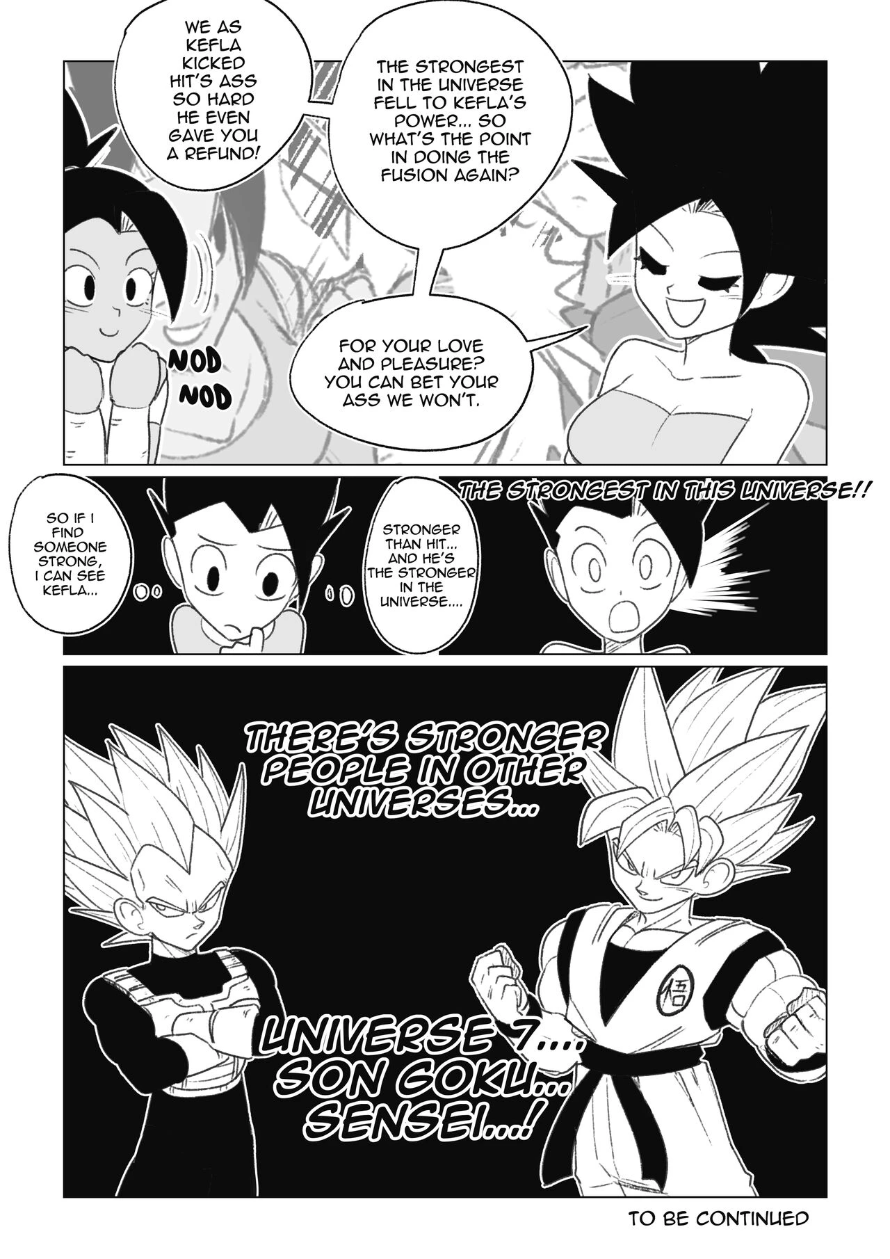 No nut November. Teasing Cabba porn comic picture 42