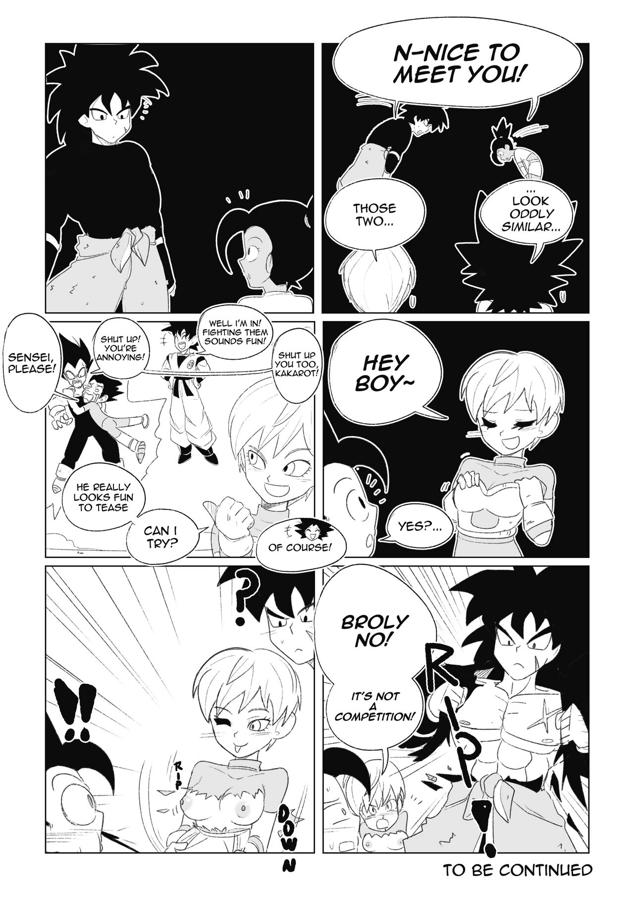 No nut November. Teasing Cabba porn comic picture 48