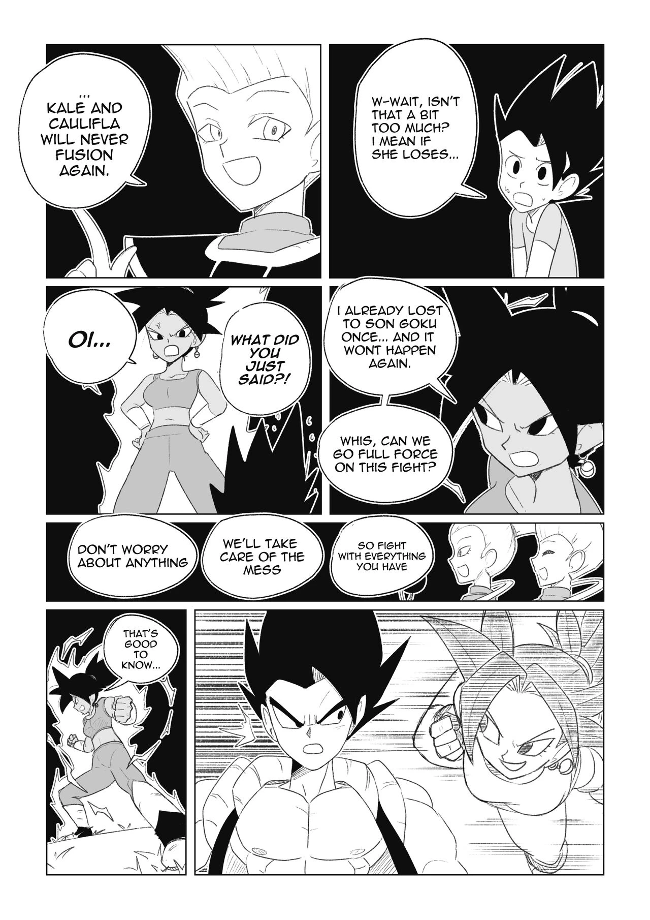 No nut November. Teasing Cabba porn comic picture 54