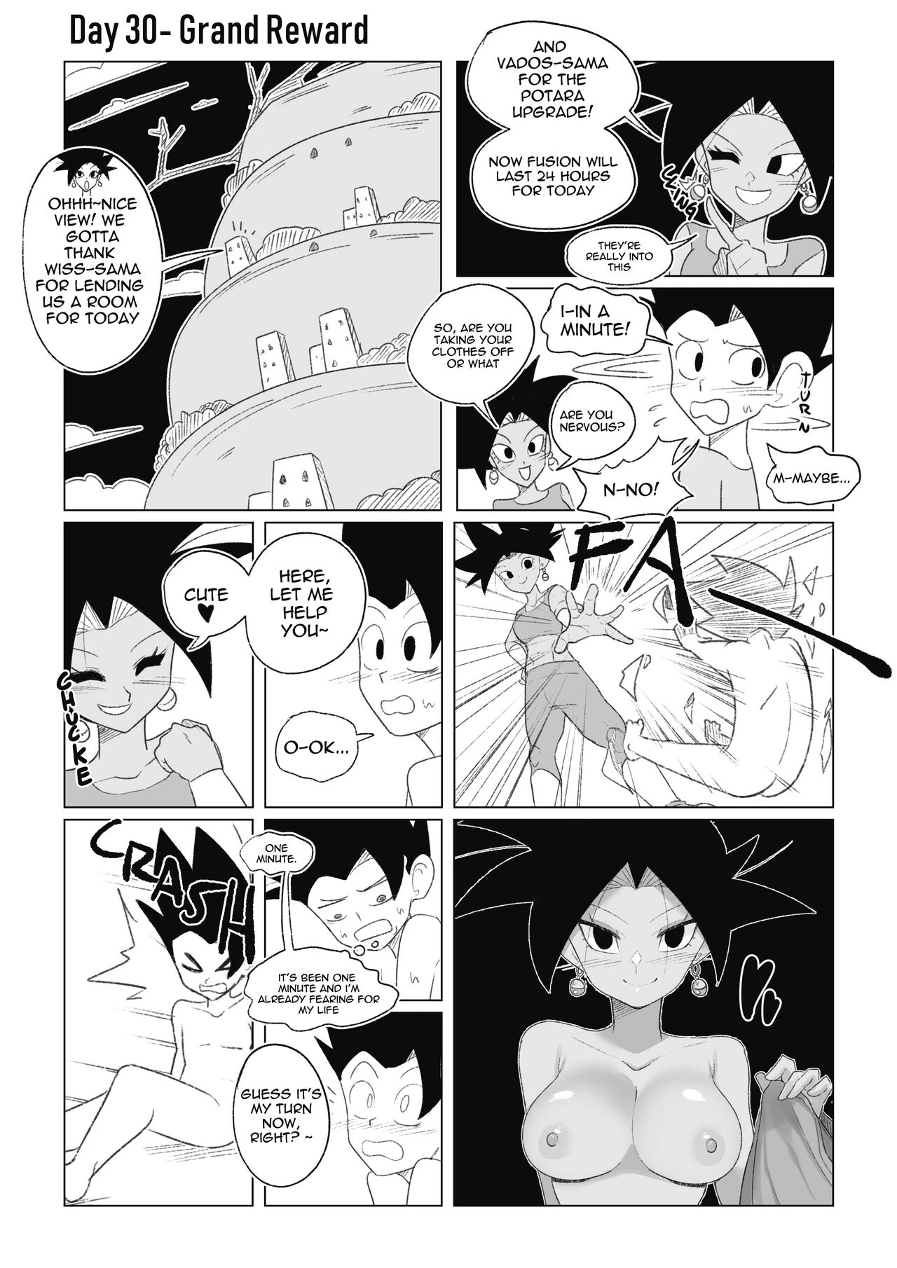 No nut November. Teasing Cabba porn comic picture 73