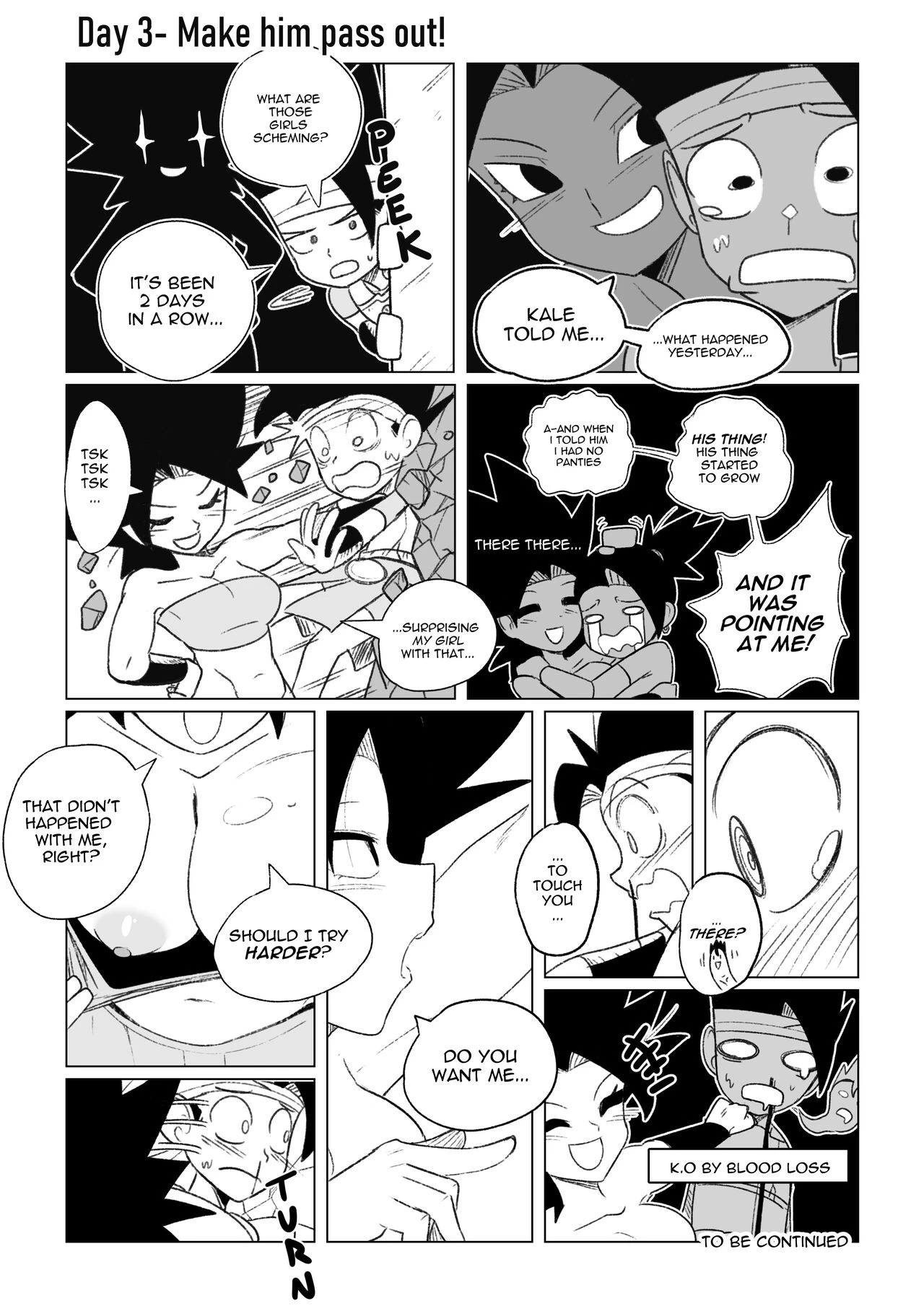 No nut November. Teasing Cabba porn comic picture 9