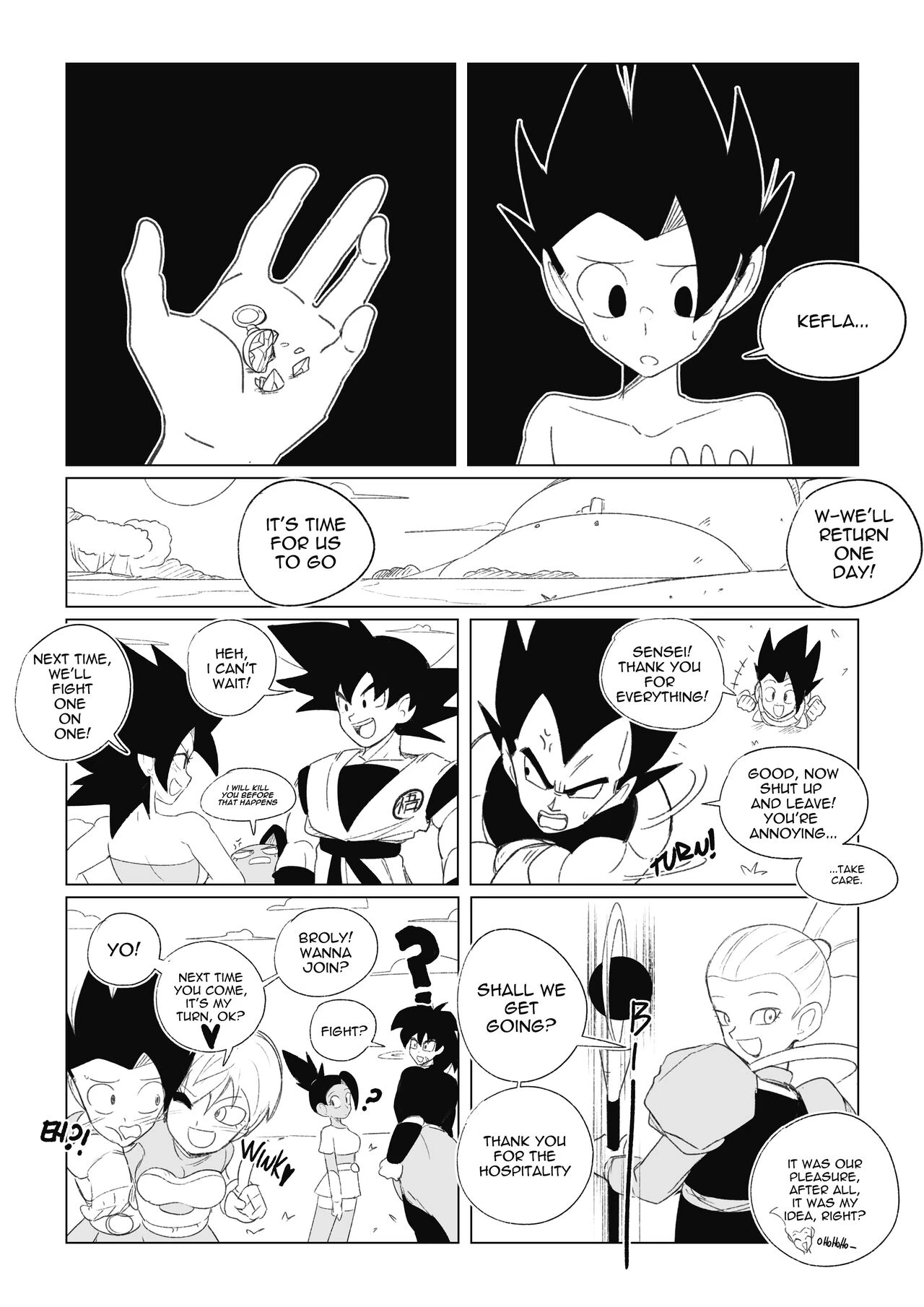 No nut November. Teasing Cabba porn comic picture 94