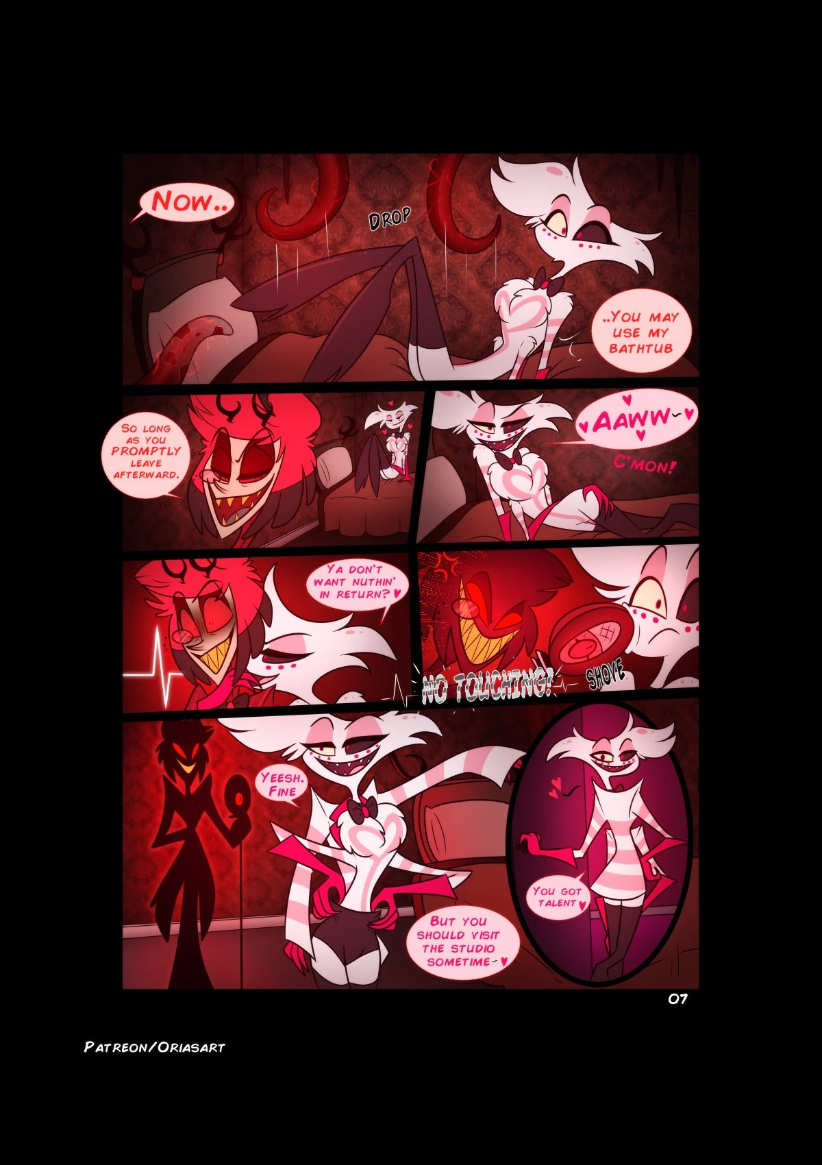No touching Hazbin hotel porn comic picture 7