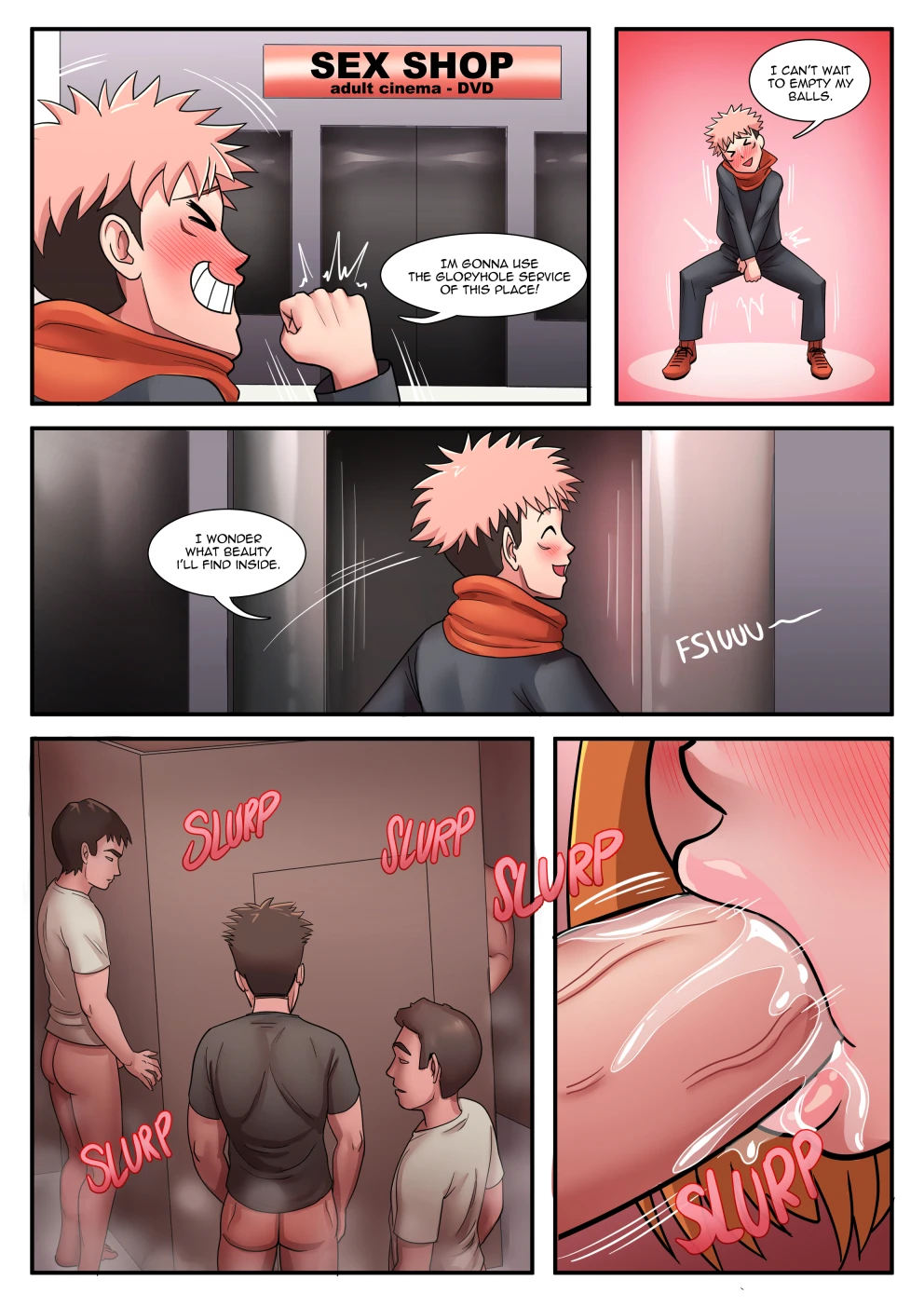 Nobara visits a Gloryhole in Tokyo (Ongoing) porn comic picture 12