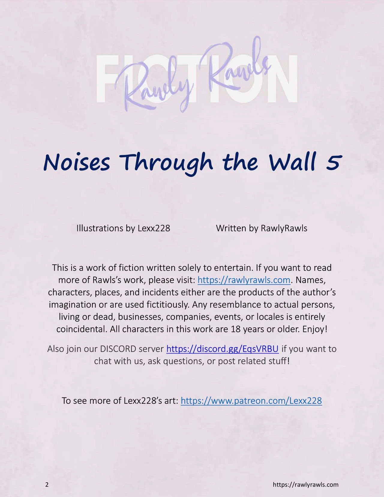 Noises Through the Wall Chapter 5: Rawly Rawls Fiction porn comic picture 2